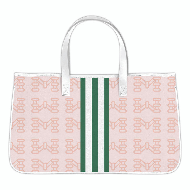 Mahjong Canvas Tote - Mahj Pink