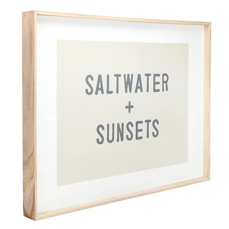 Face to Face Wood Sign - Salt Water + Sunsets
