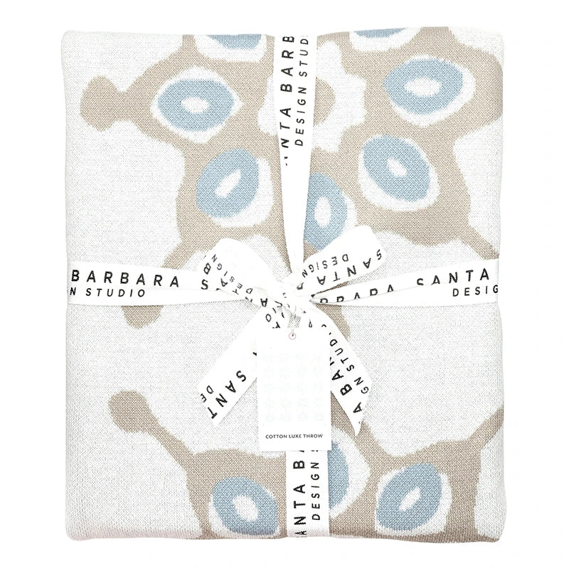 Face to Face Luxe Throw - Blue Tile