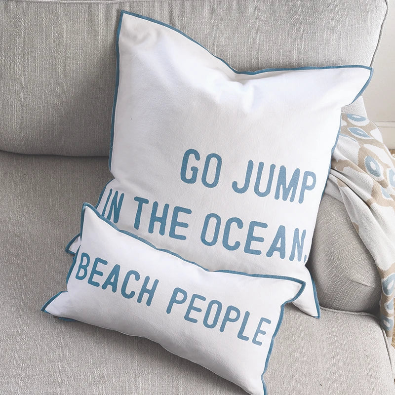 Face to Face Lumbar Pillow - We Are Beach People