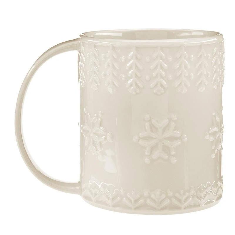 Embossed Mug - Tree Snowflake