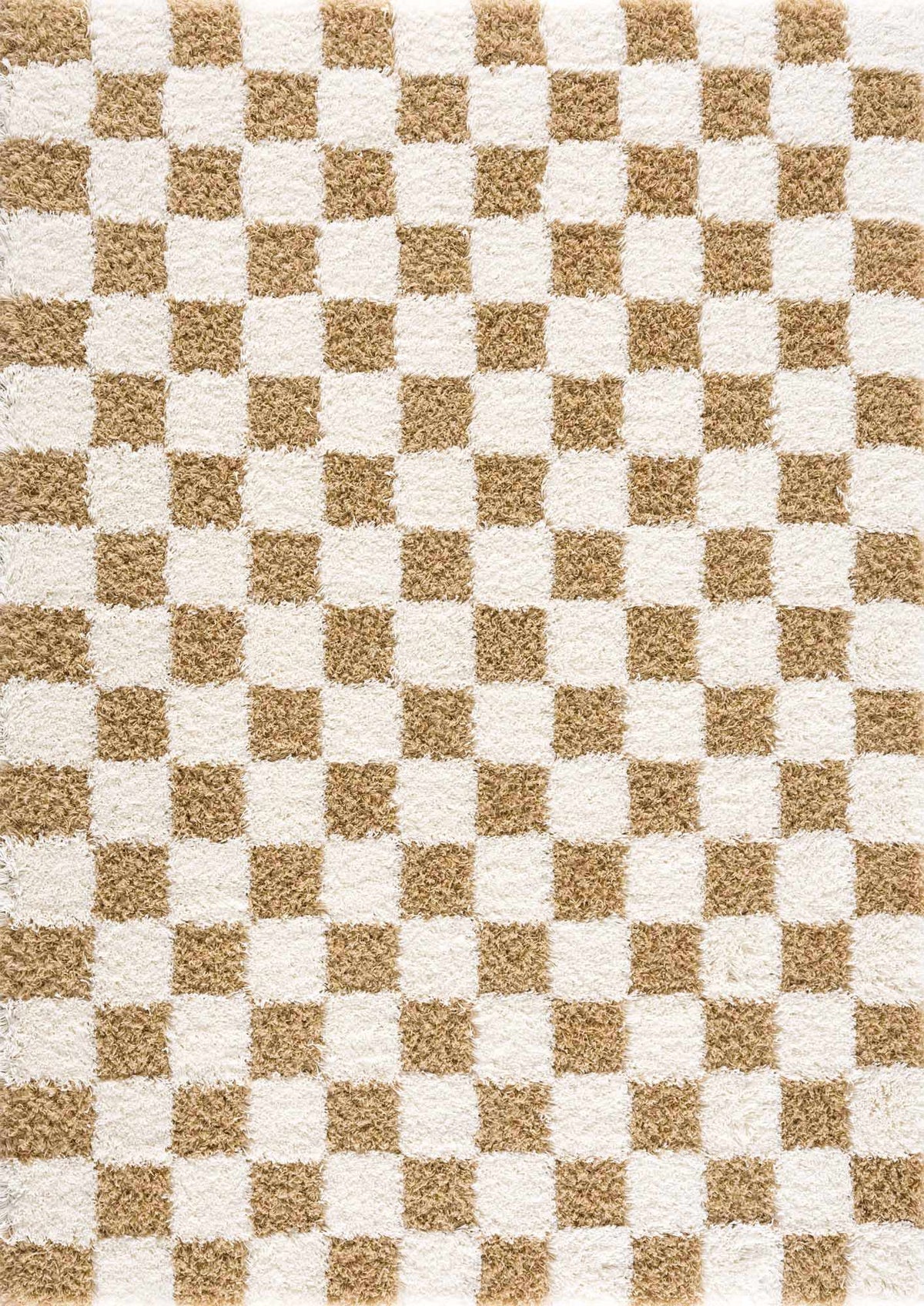 Atira Mustard Checkered Area Rug