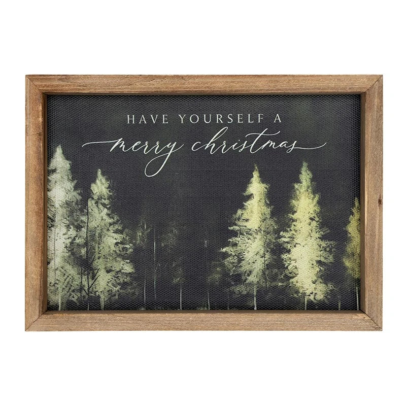 Evergreen Christmas Framed Print - Have Yourself