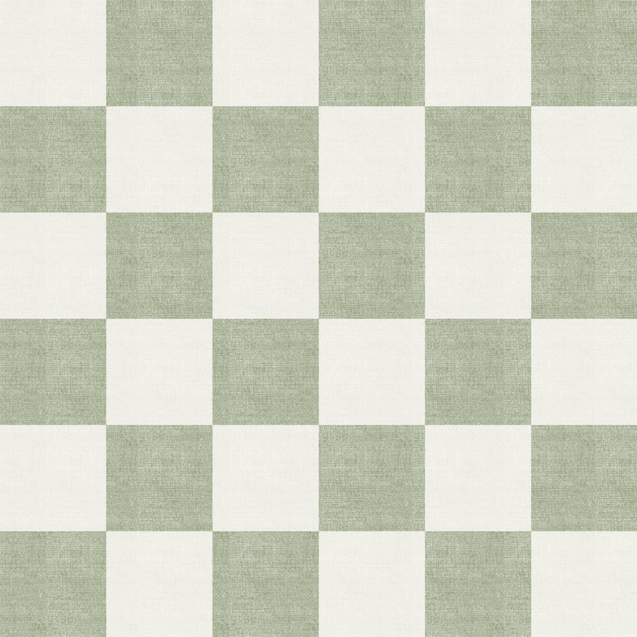 Woven Check (Green) Wallpaper
