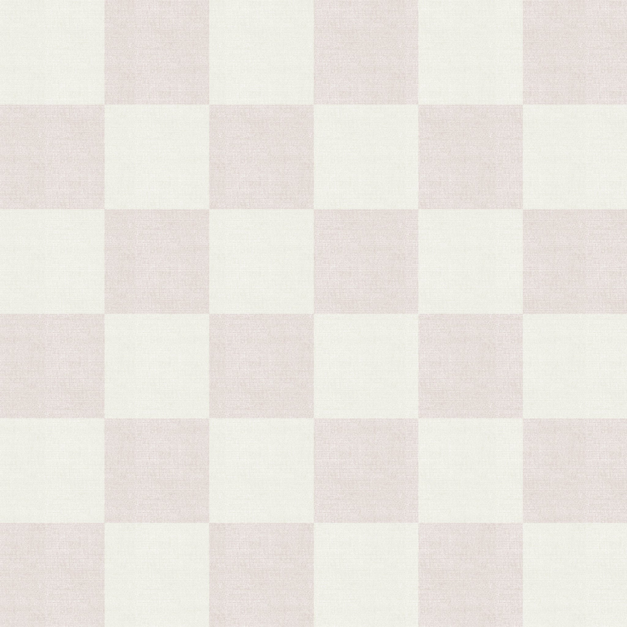 Woven Check (Pink) Wallpaper