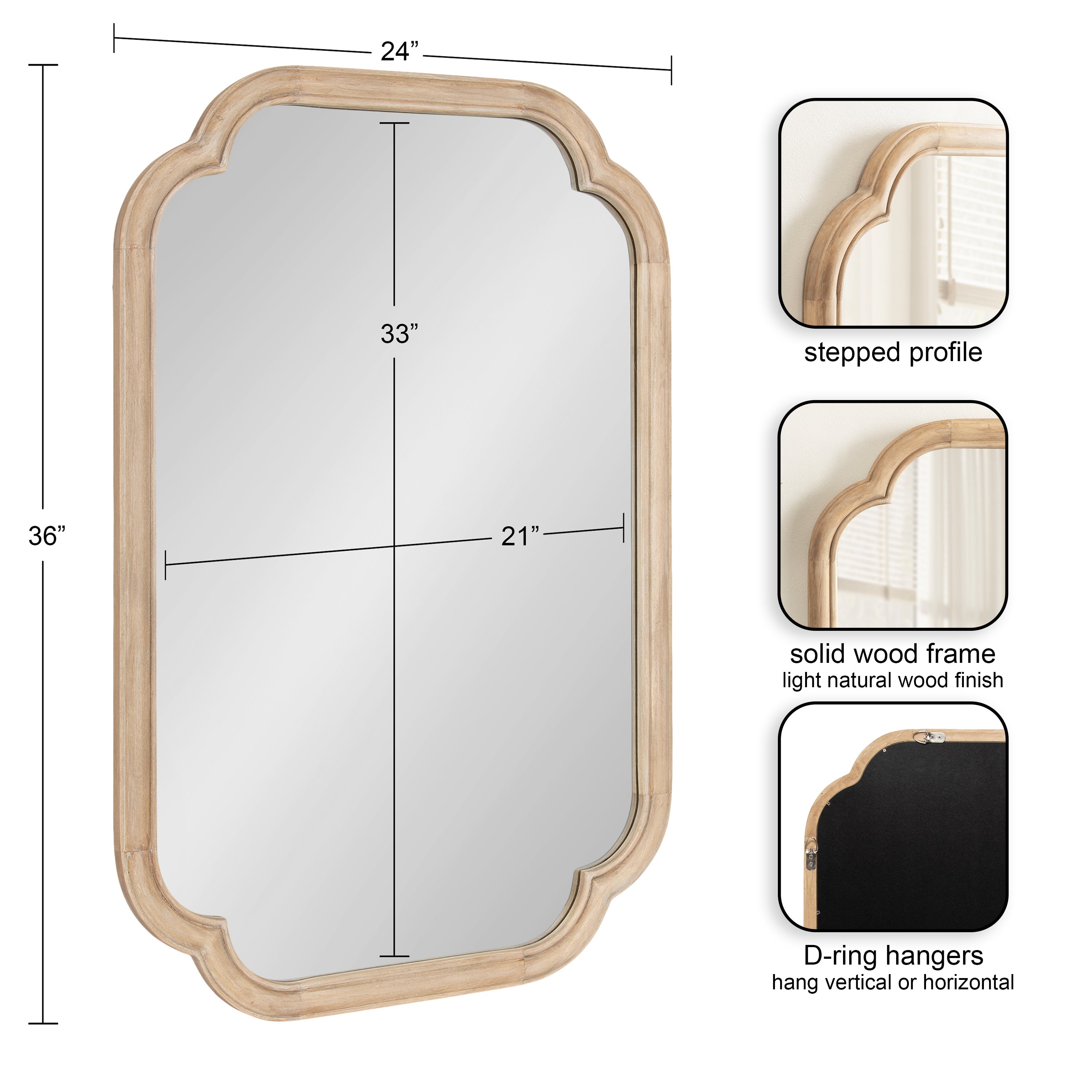 Glenby Scallop Wall Mirror