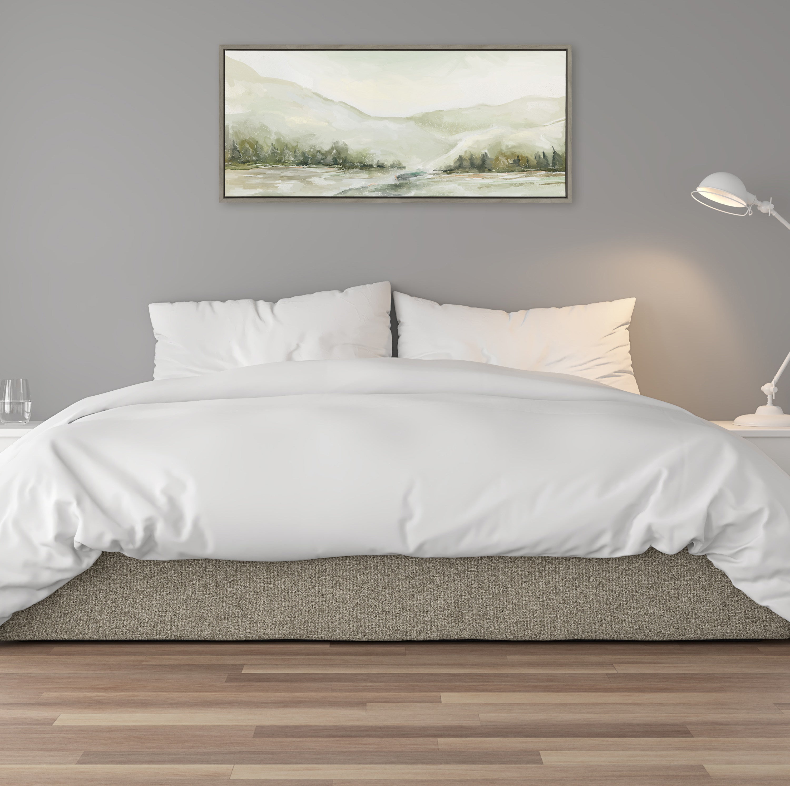 Sylvie Winter Landscape 6 Framed Canvas by Annie Quigley