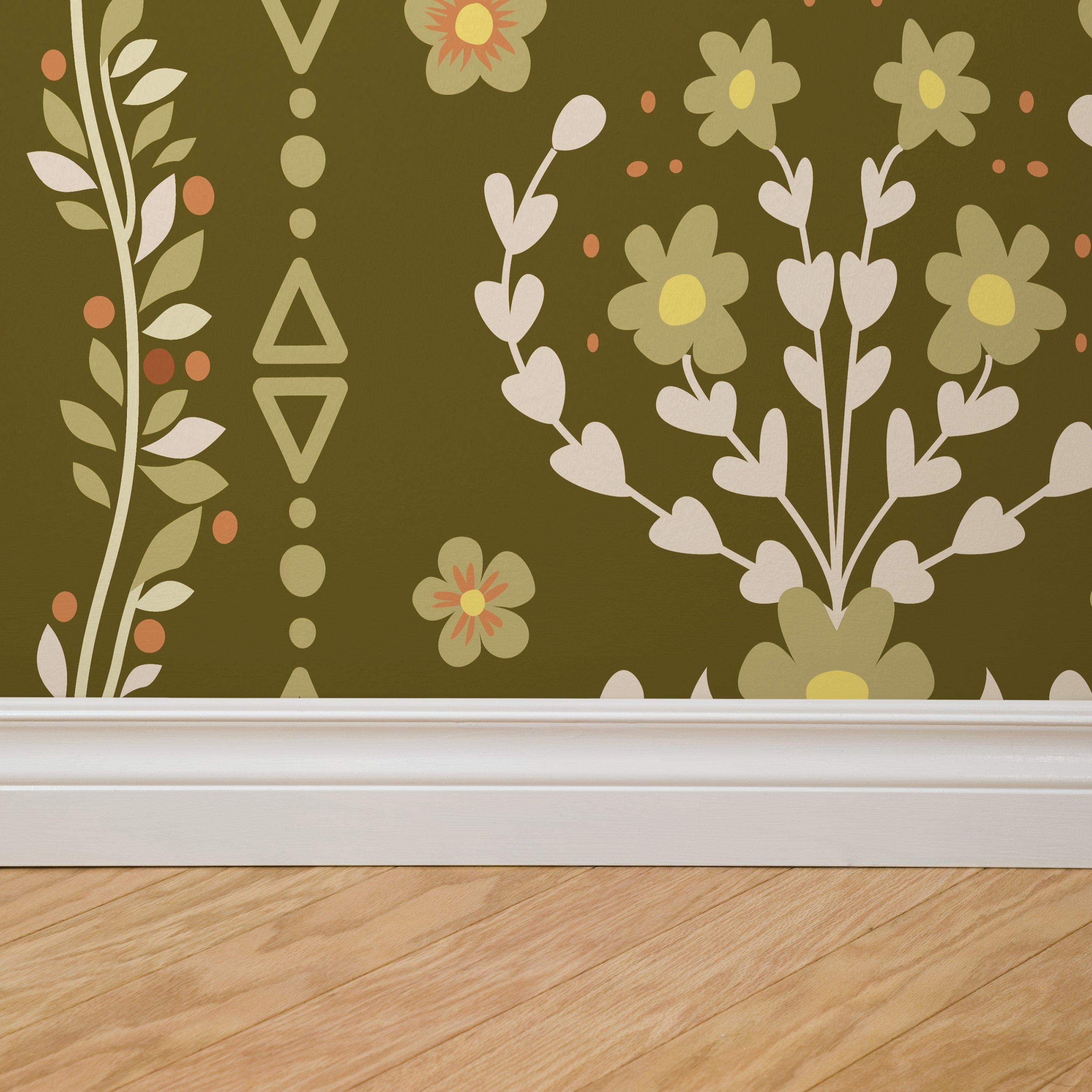 Beacon Meadow (Green) Wallpaper - 8 FT H X 17.4 FT W LUXE P&S