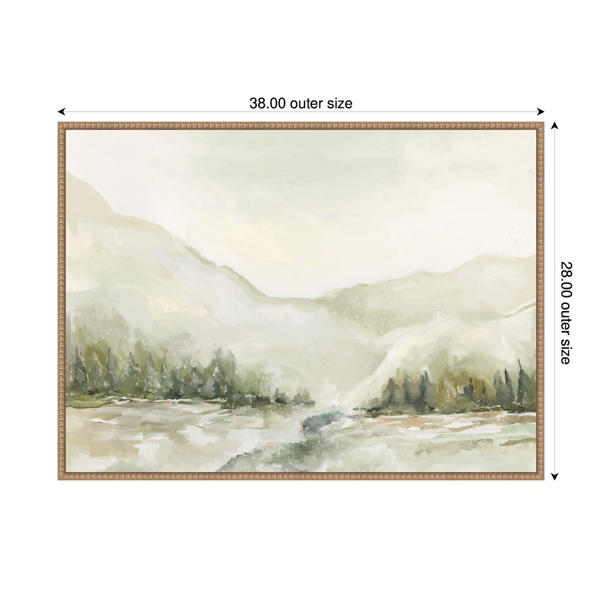 Sylvie Winter Landscape 6 Framed Canvas by Annie Quigley