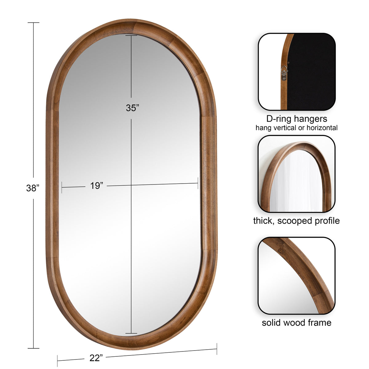 Hatherleigh Capsule Wall Mirror