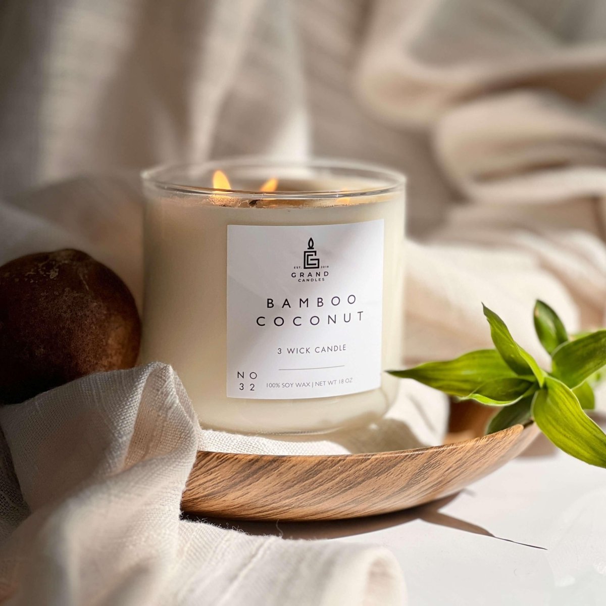 Bamboo Coconut Soy Candle
