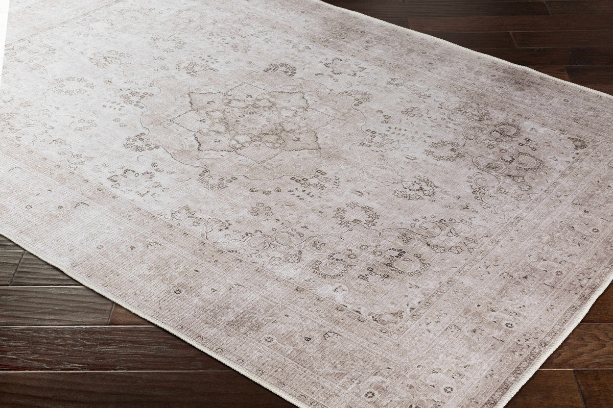 Bethany Vintage Flat Pile Washable Rug