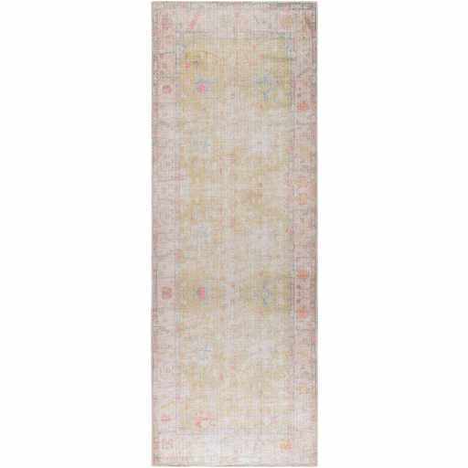 Bozkurt Vintage Flat Pile Washable Rug