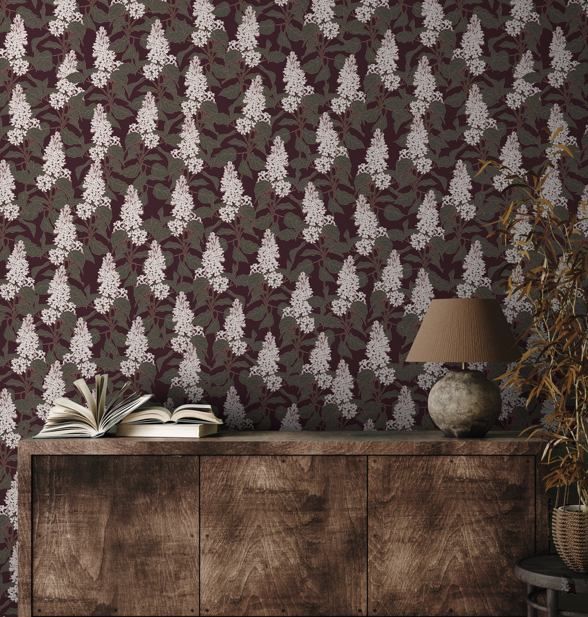 Lilac Wallpaper by Brittany Polatis Design