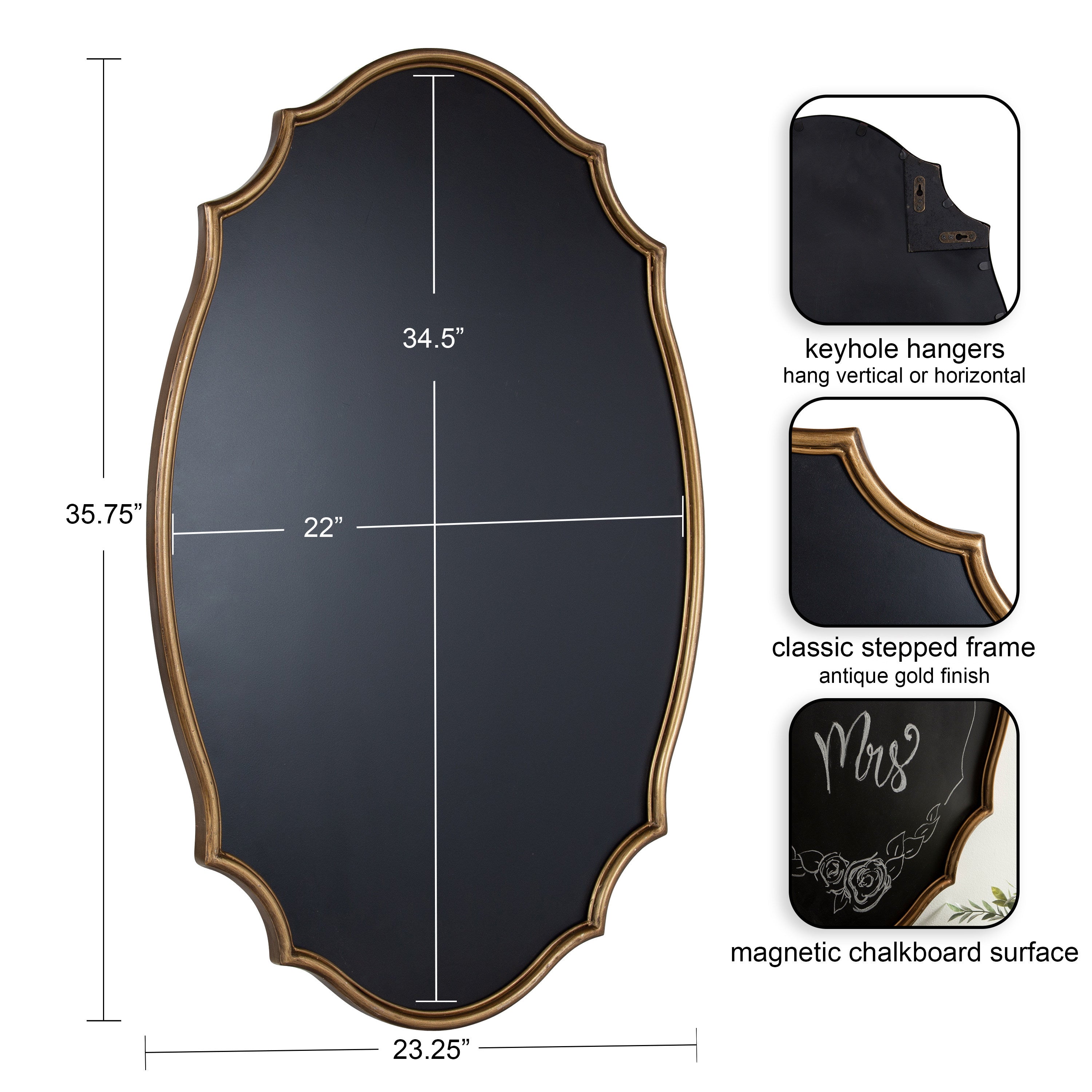 Leanna Framed Chalkboard