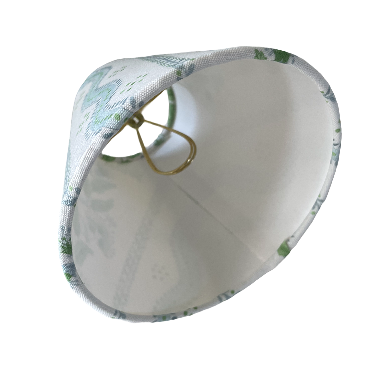 Sky Blue Sconce Shade in Sabal Stripe