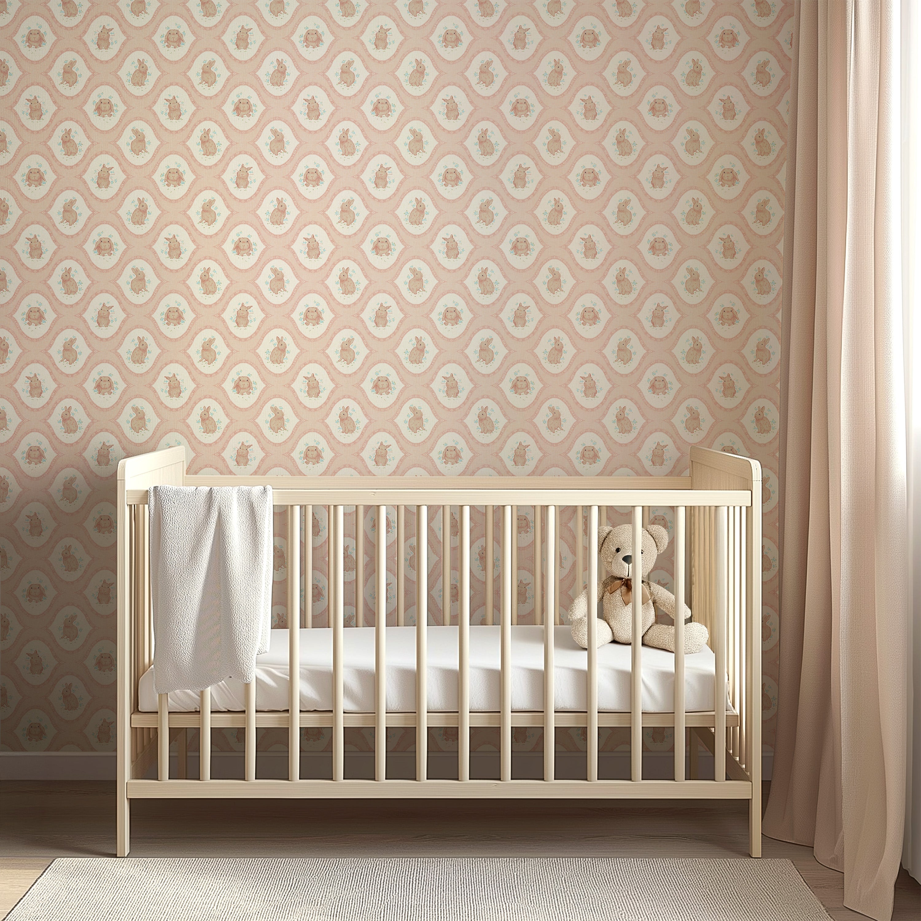 Poppie Wallpaper by Niranjana Mani Design