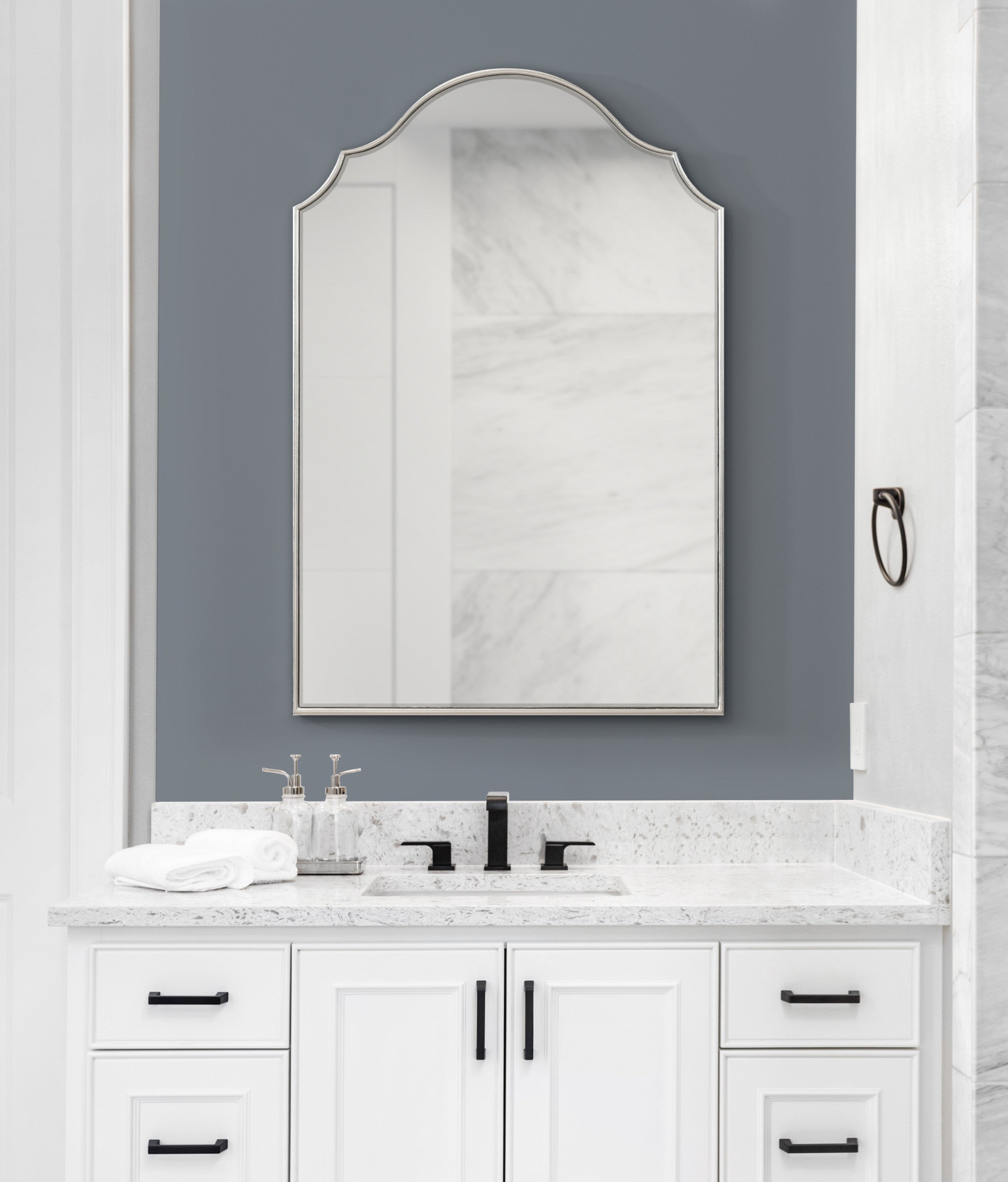 Leanna Framed Arch Wall Mirror