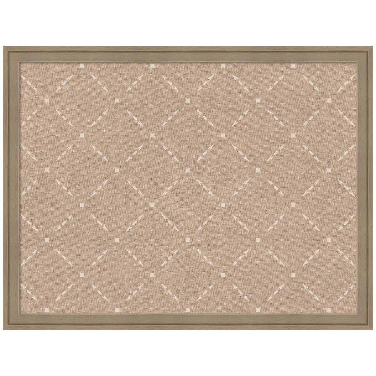 Pinboard Beige Lattice Pattern