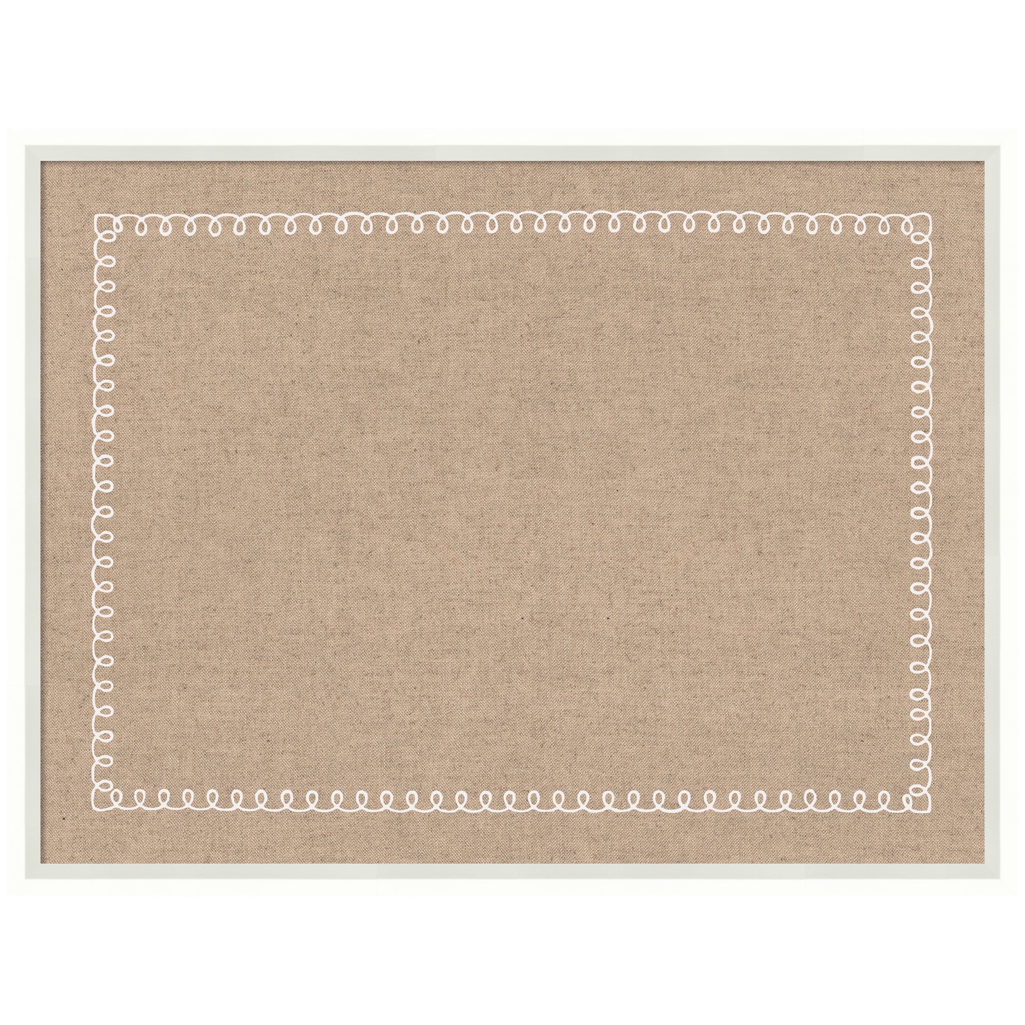 Pinboard White Scalloped Edge