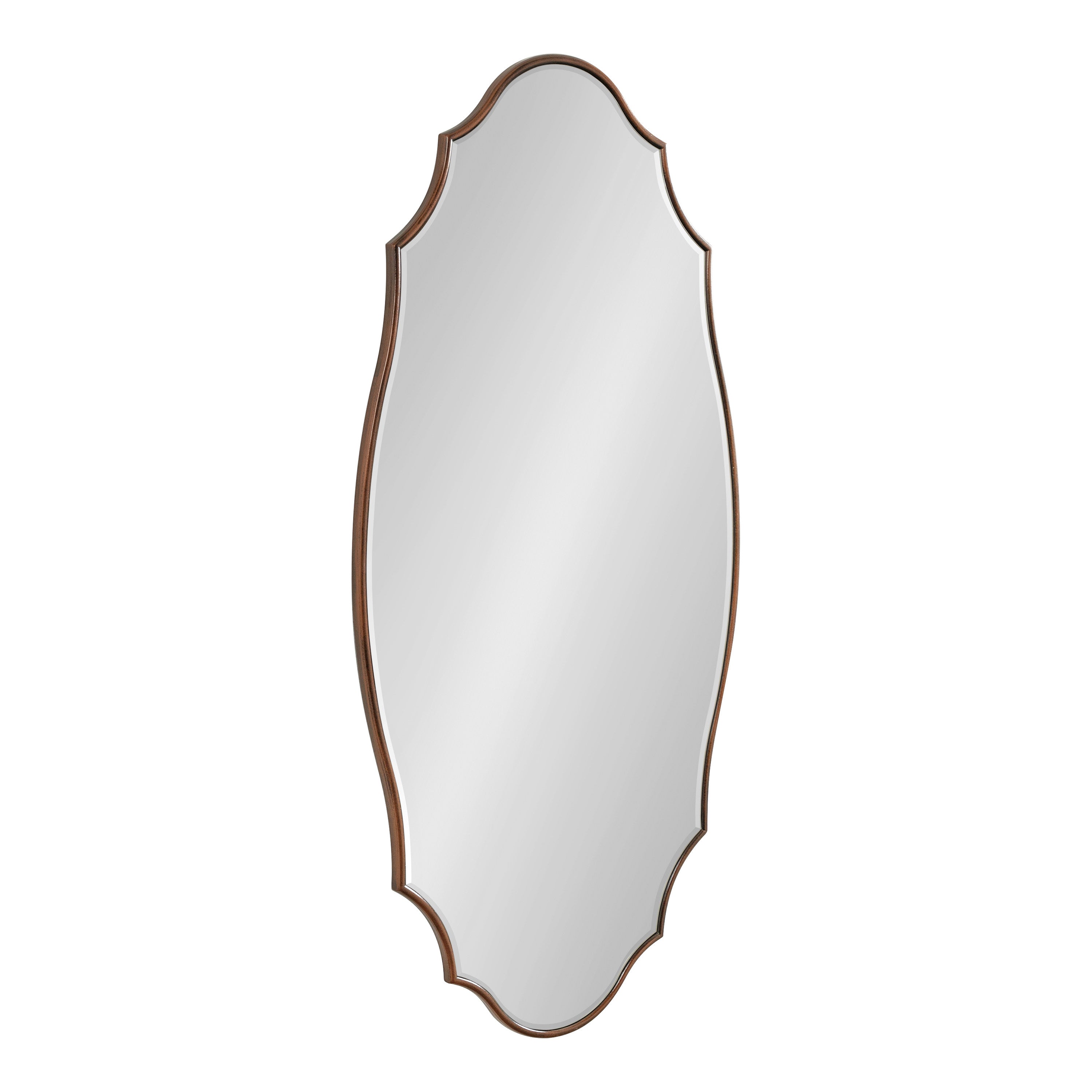 Leanna Scalloped Oval Wall Mirror