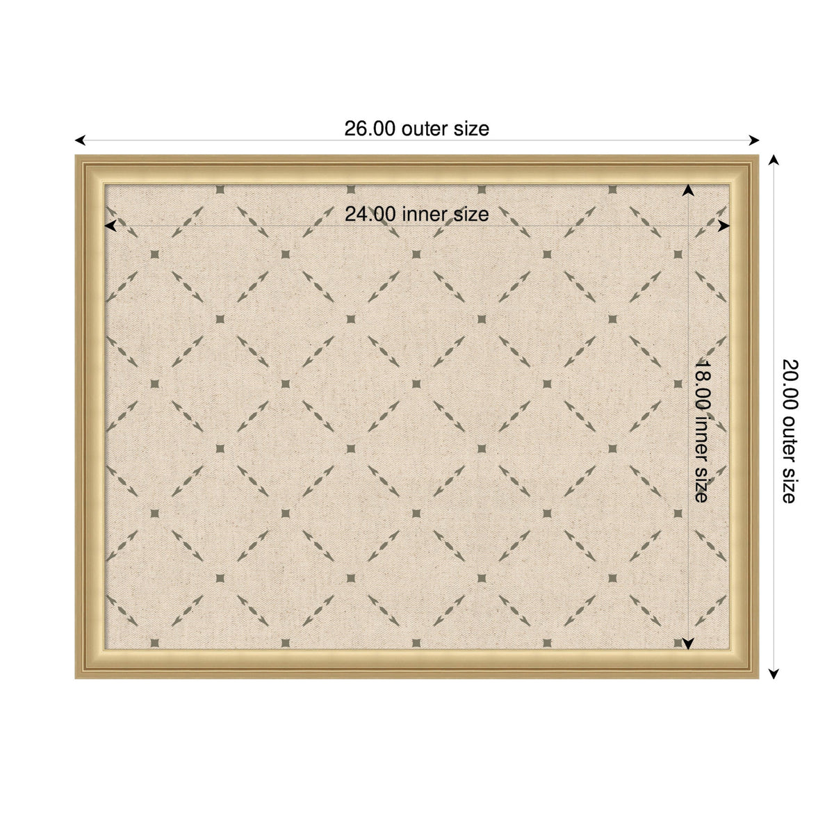 Pinboard Green Lattice Print