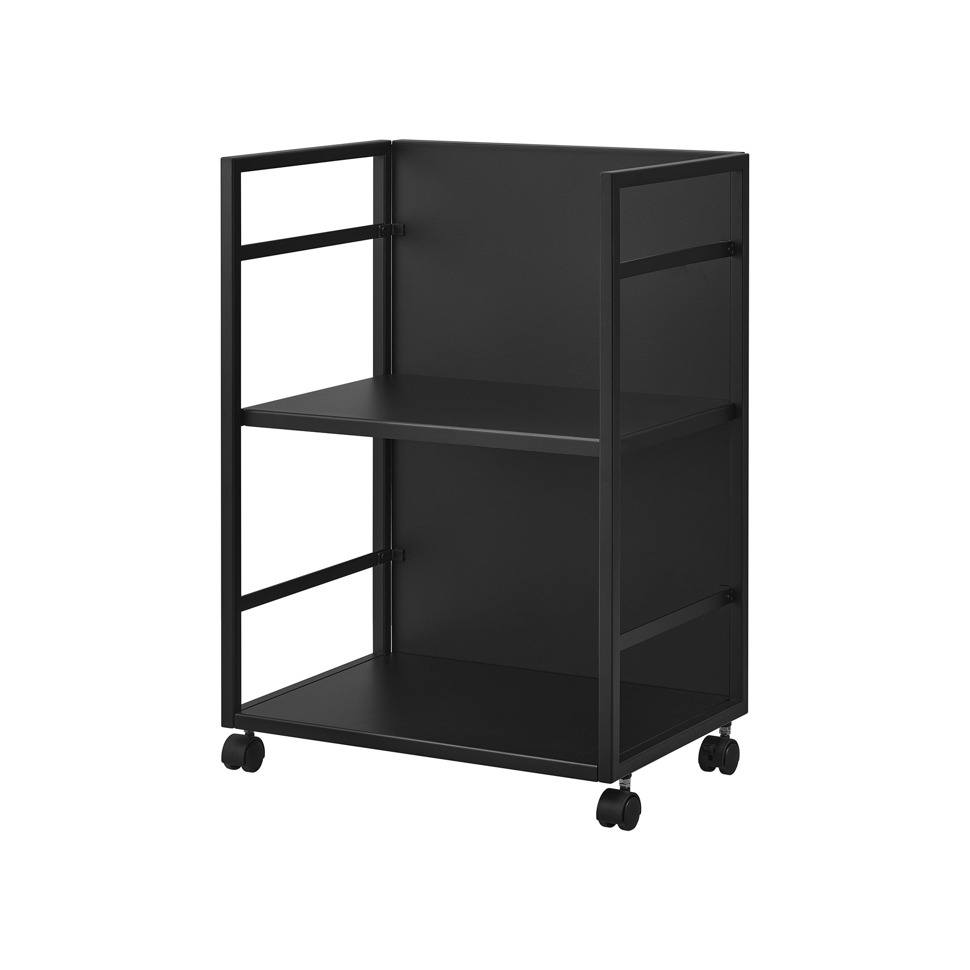 Two-Tier Hideaway Storage Cart (24" H) - Steel