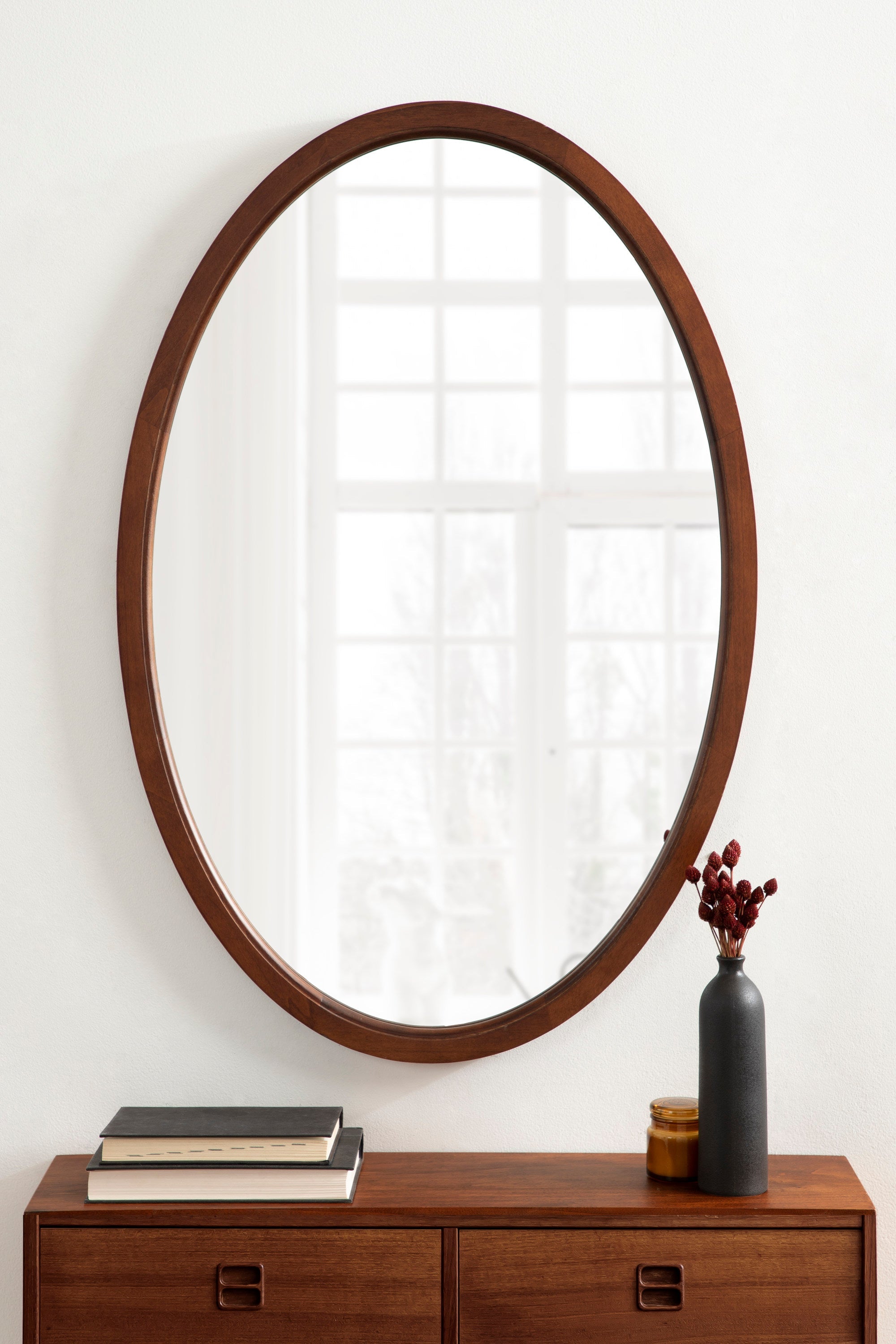 Hogan Oval Framed Mirror