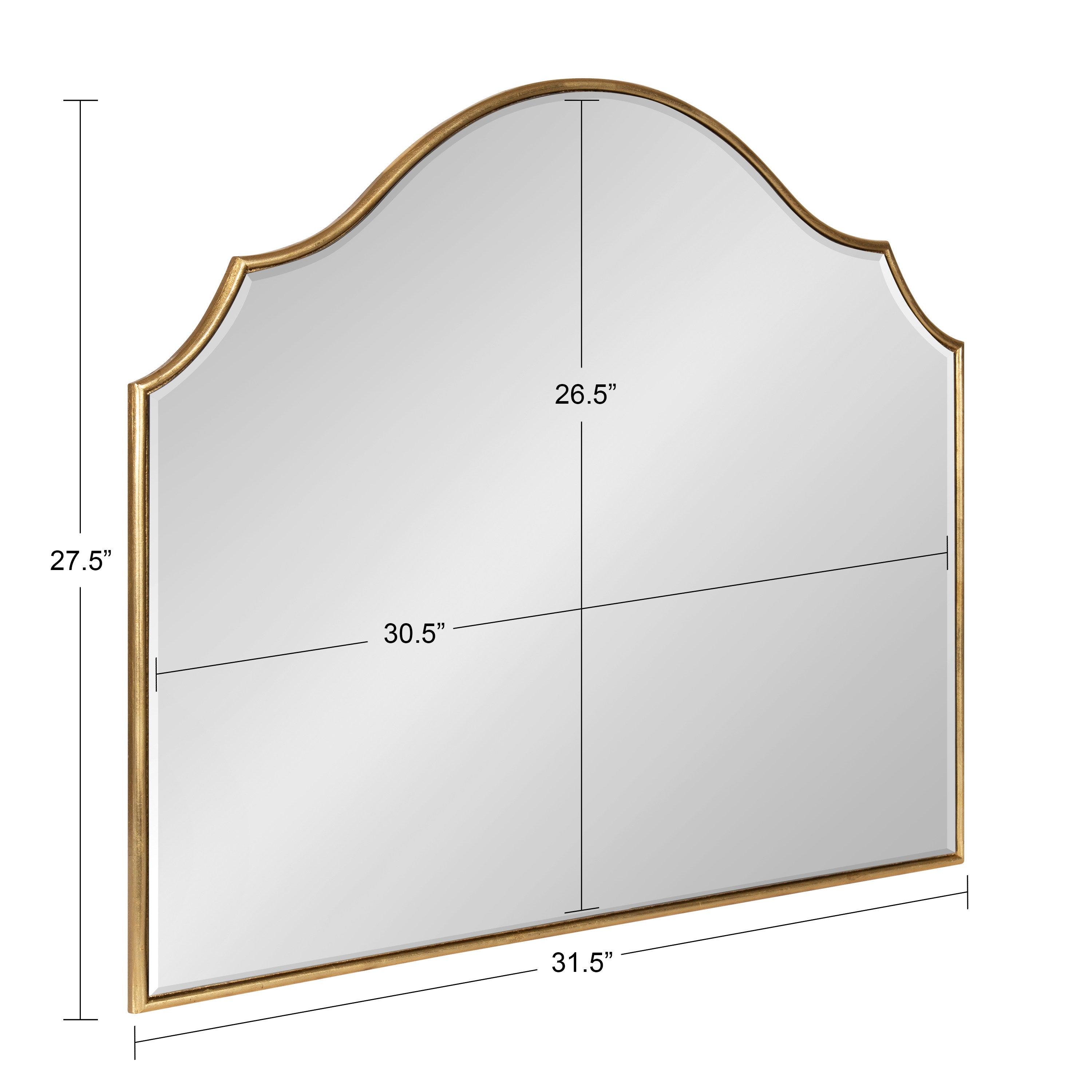 Leanna Framed Arch Wall Mirror