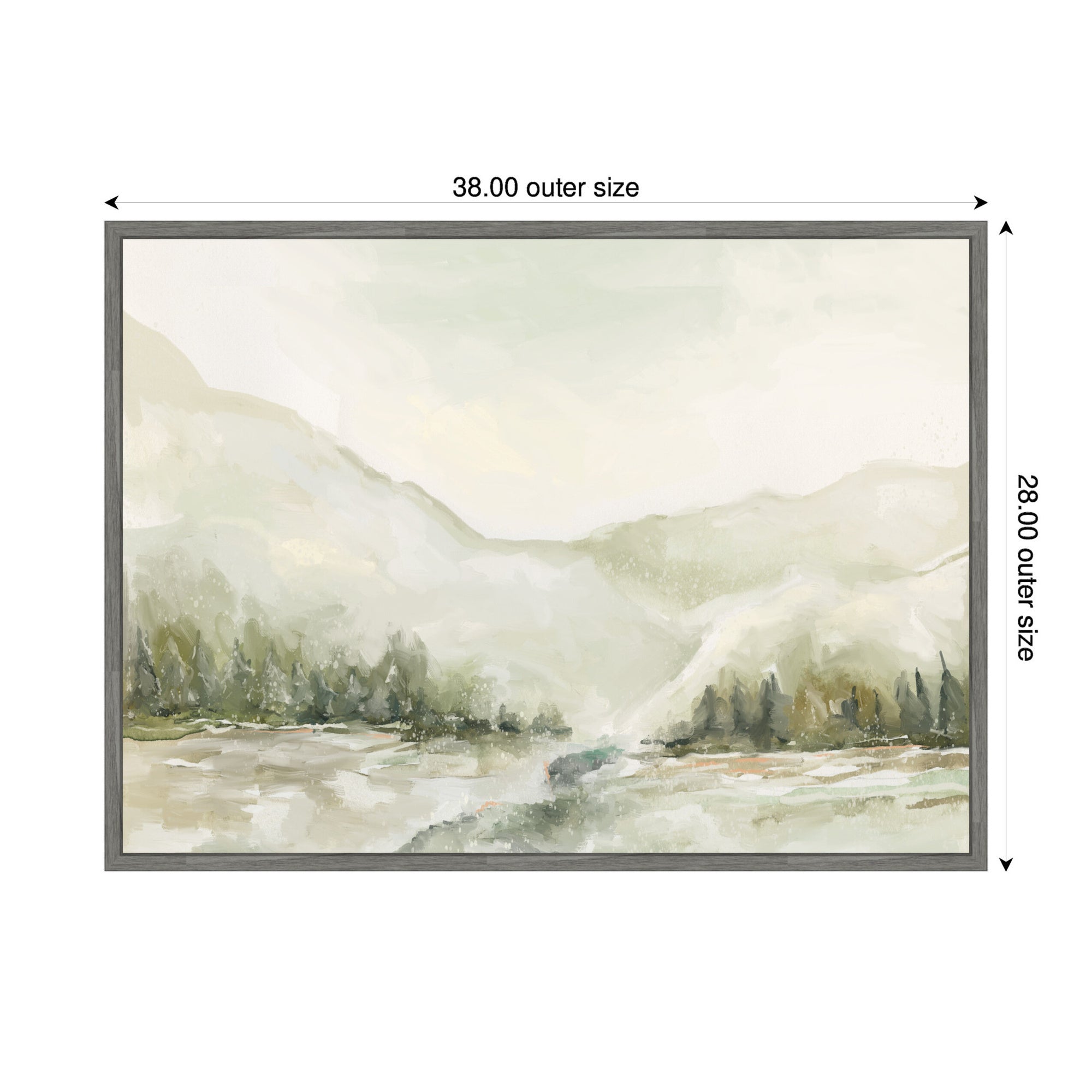 Sylvie Winter Landscape 6 Framed Canvas by Annie Quigley