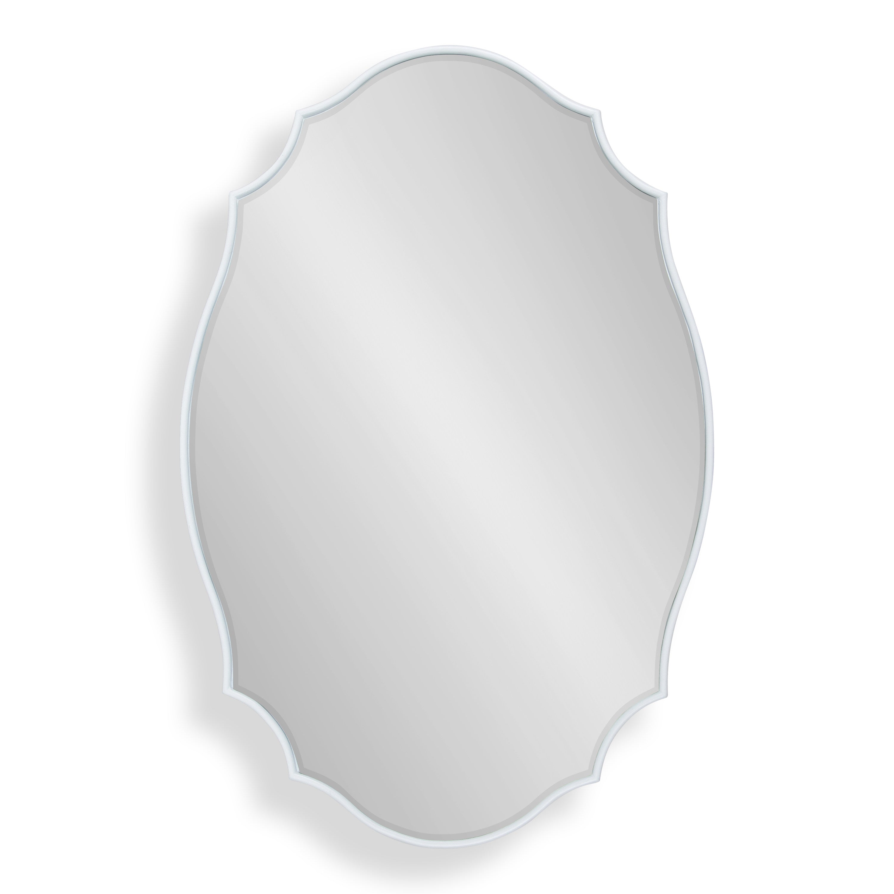Leanna Scalloped Oval Wall Mirror