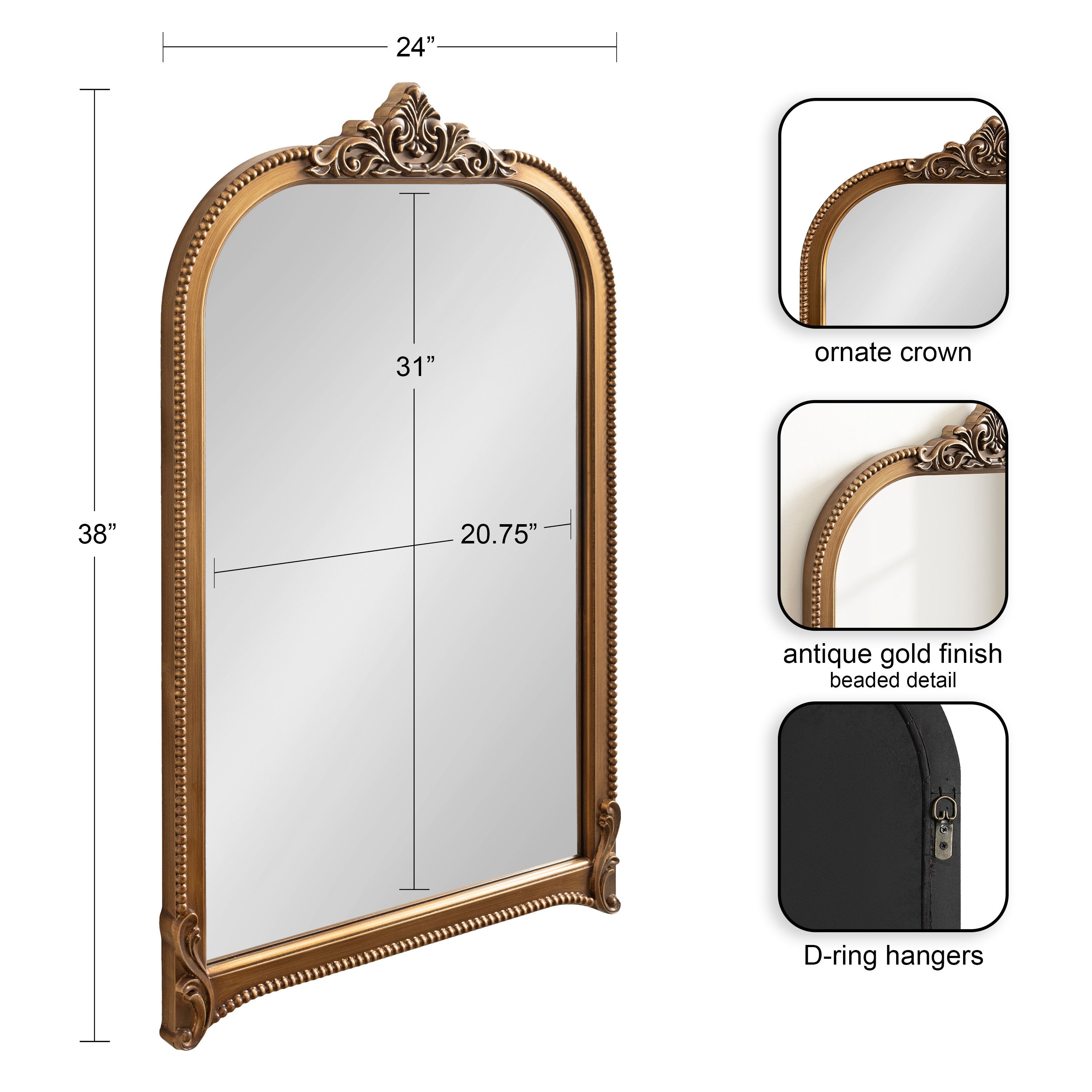 Hubanks Arched Wall Mirror
