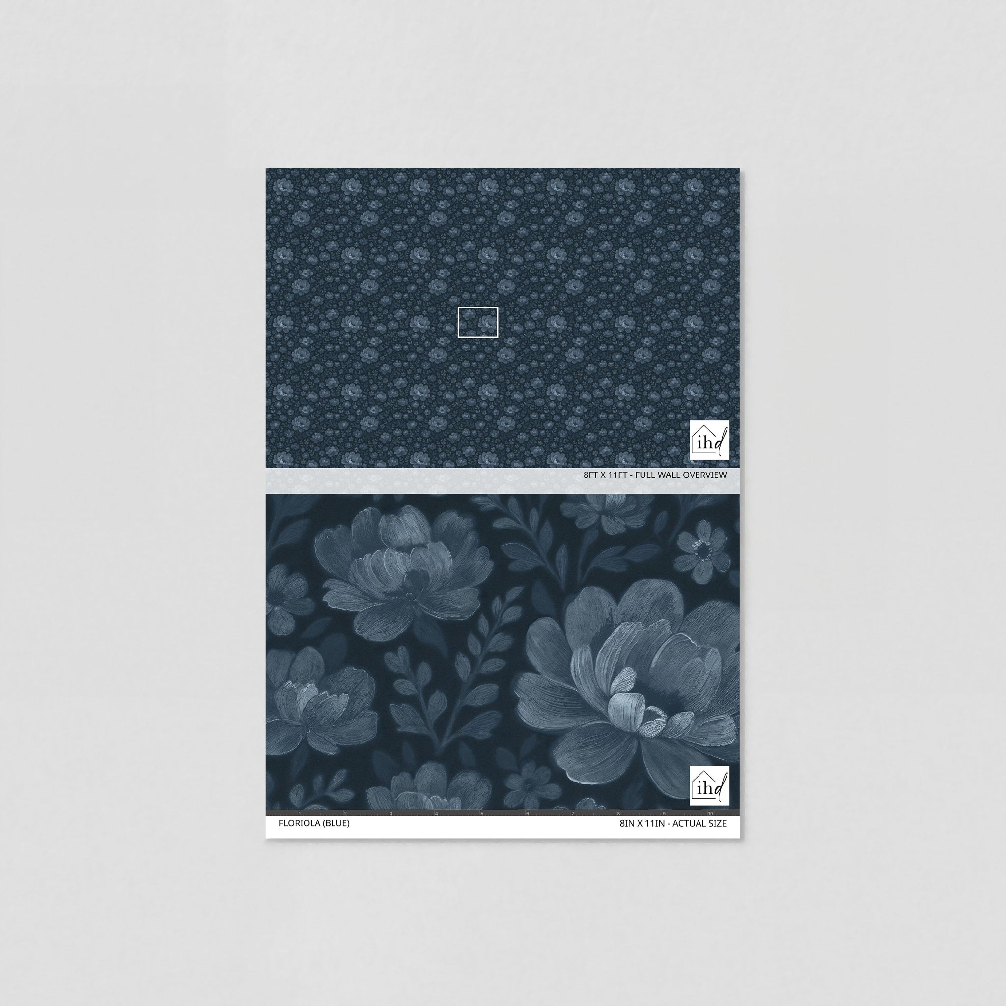 Floriola (Blue) Wallpaper