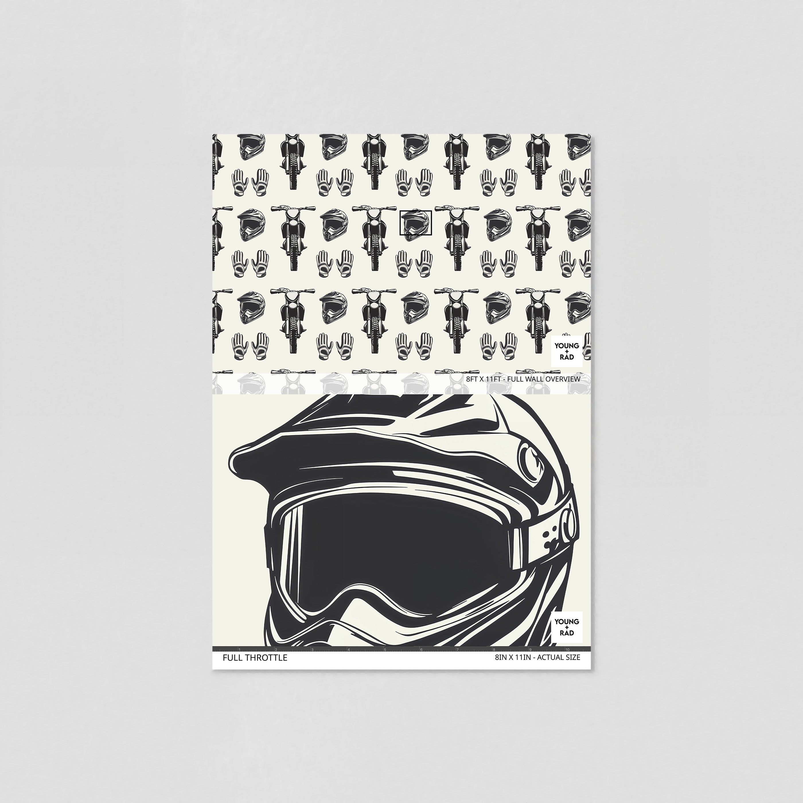Full Throttle Wallpaper - 10 FT H X 12.5 FT W LUXE