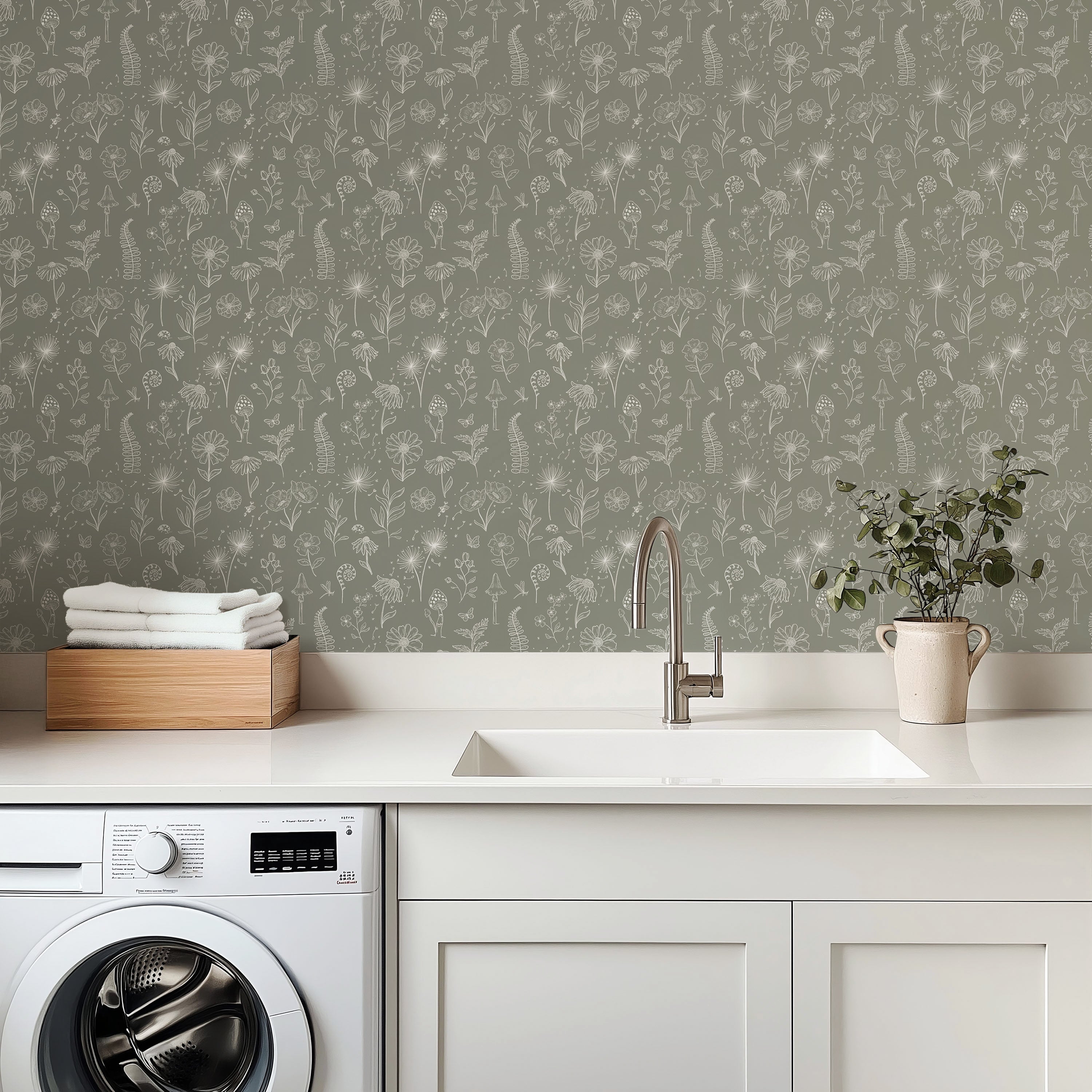 Kaila Wallpaper by Painted Hawk Design