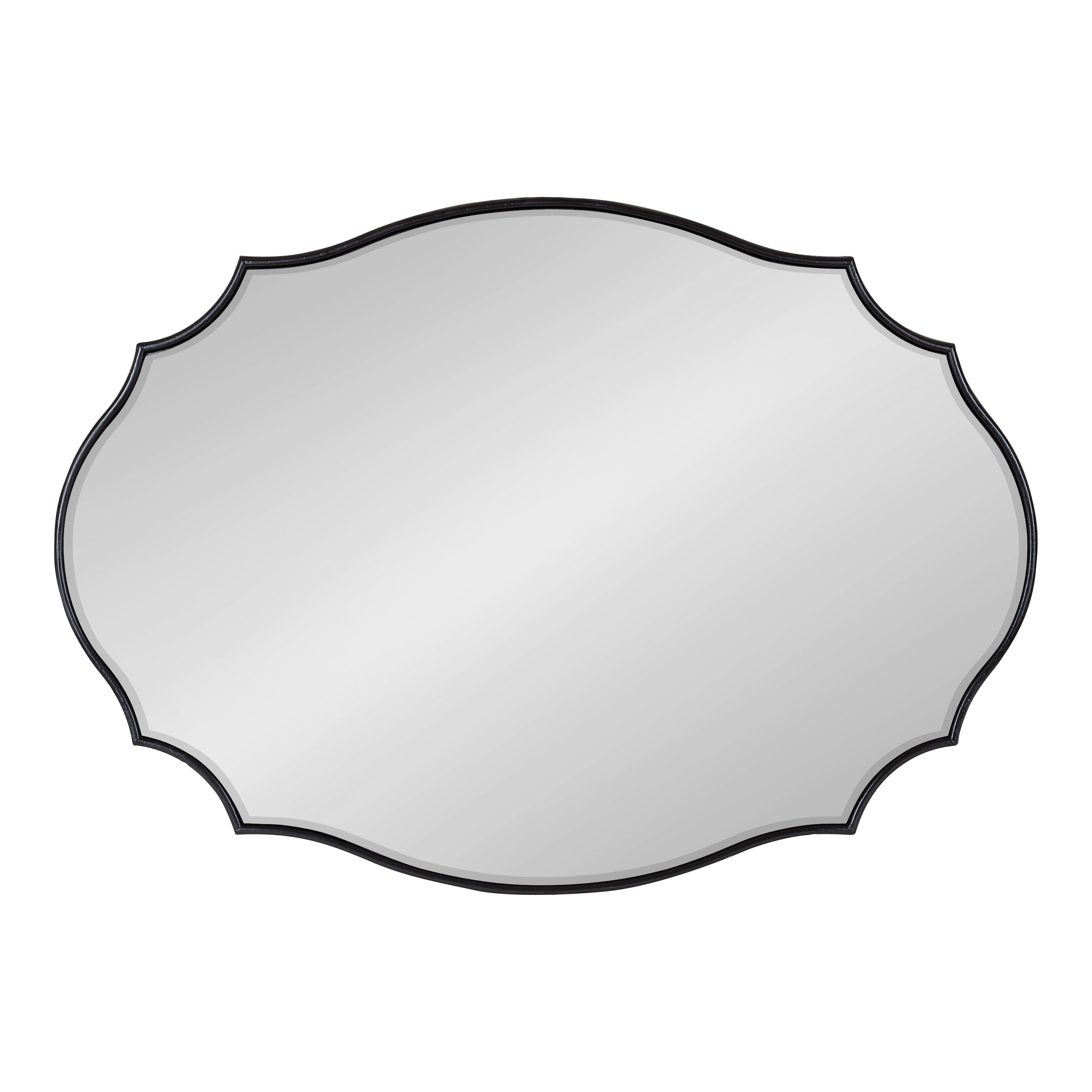Leanna Scalloped Oval Wall Mirror