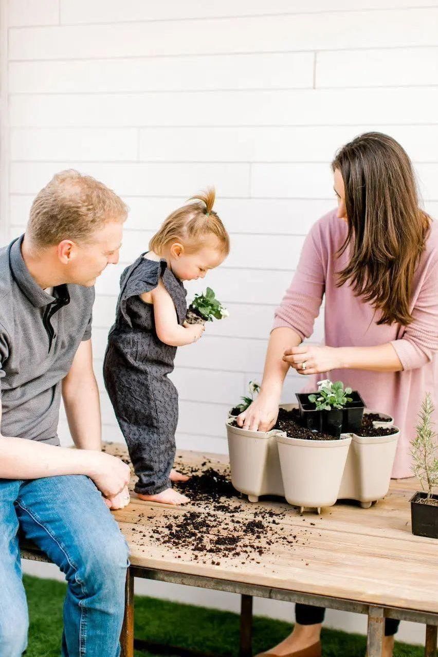 7 Tier GreenStalk Garden Leaf Vertical Planter - Basic Texture