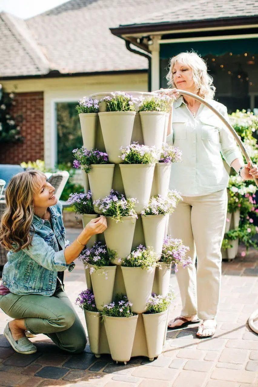 5 Tier GreenStalk Garden Original Vertical Planter - Basic Texture