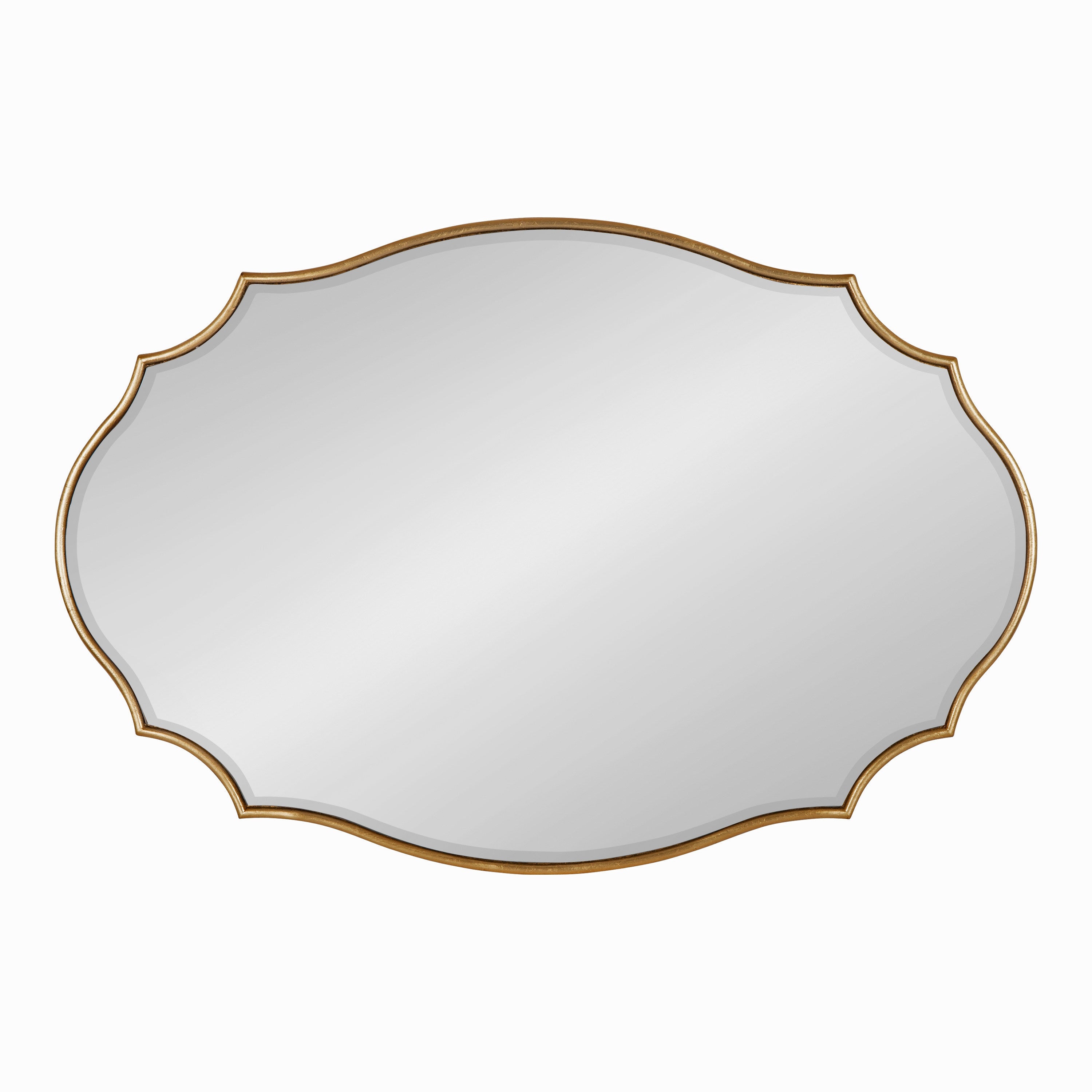 Leanna Scalloped Oval Wall Mirror