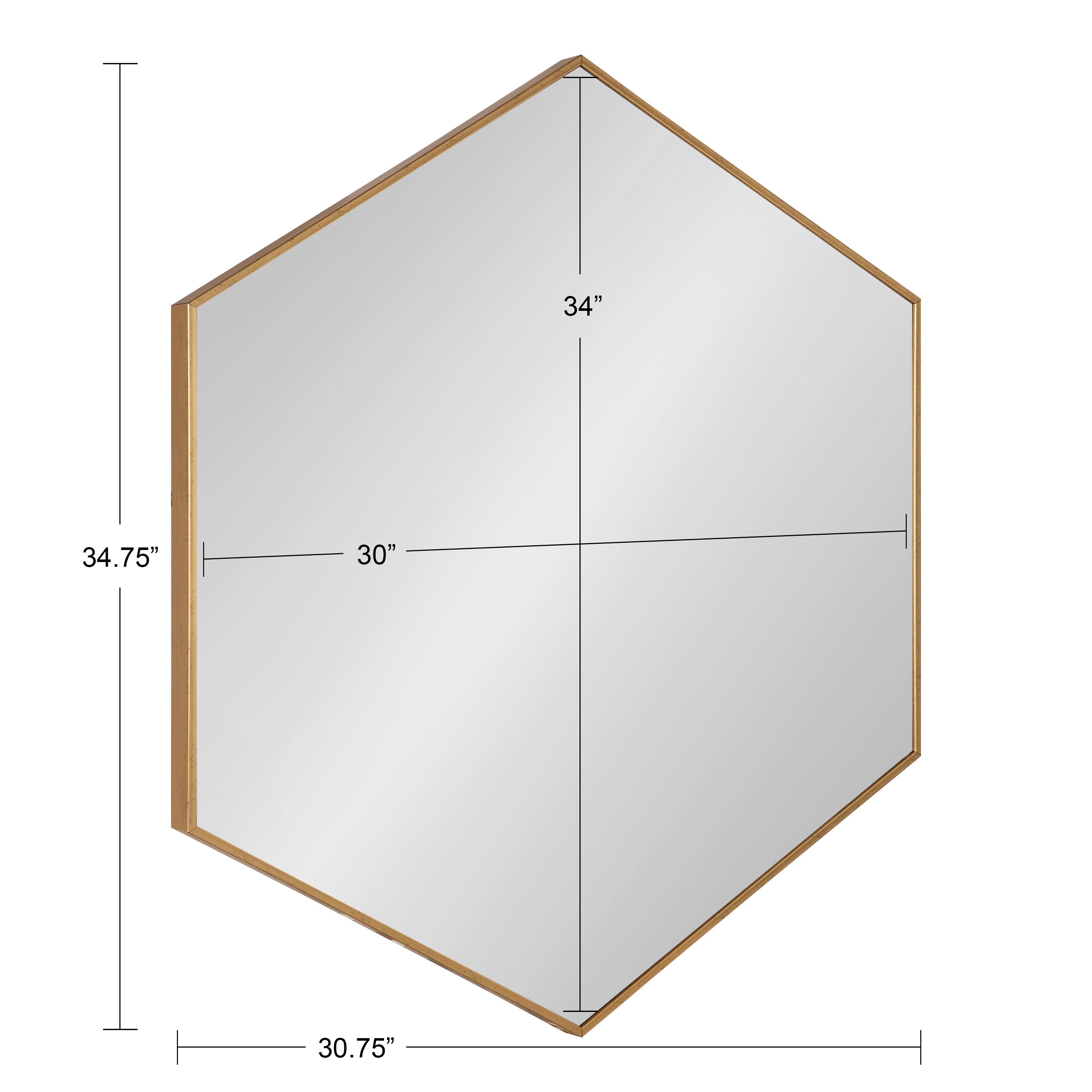 Rhodes Framed Hexagon Wall Mirror