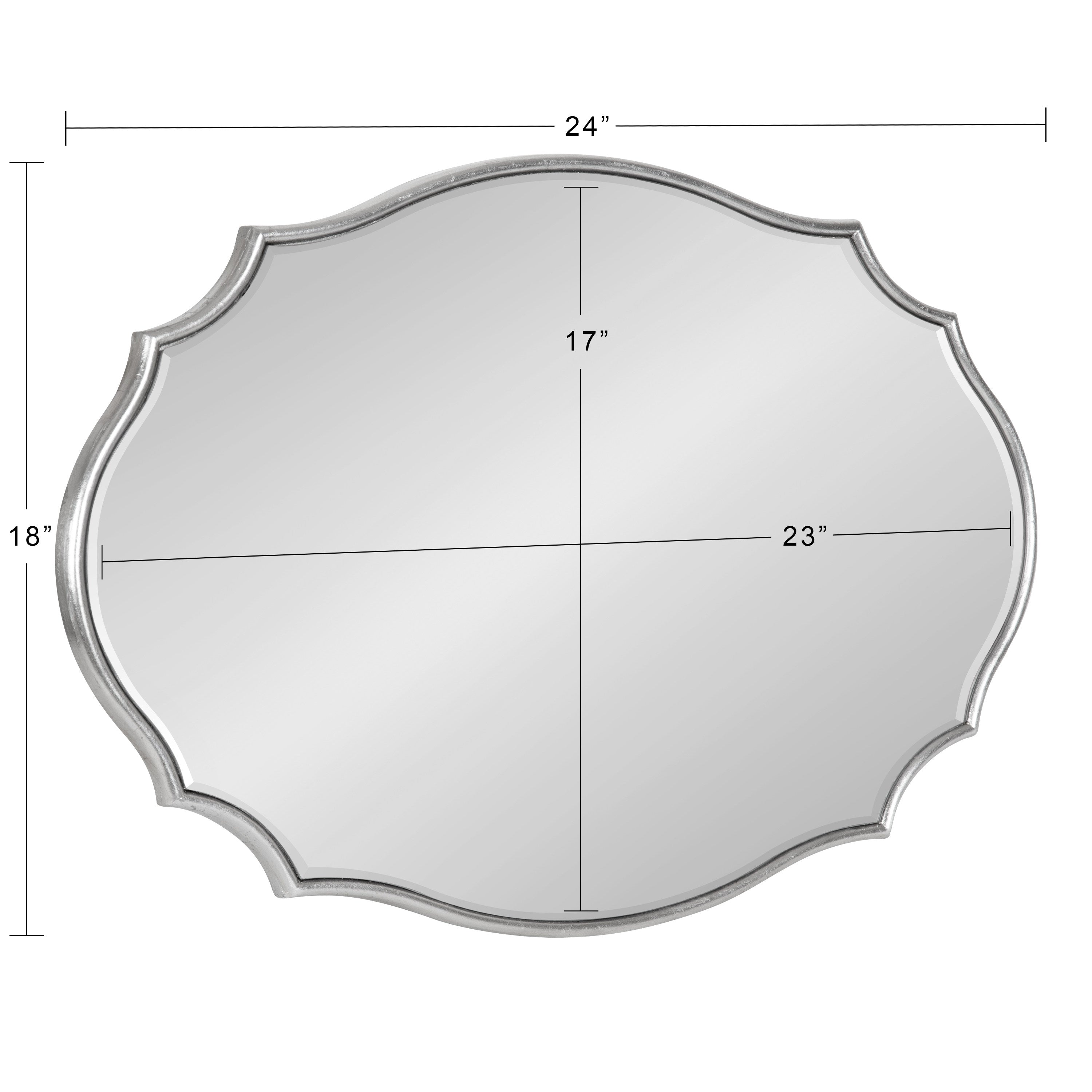 Leanna Scalloped Oval Wall Mirror