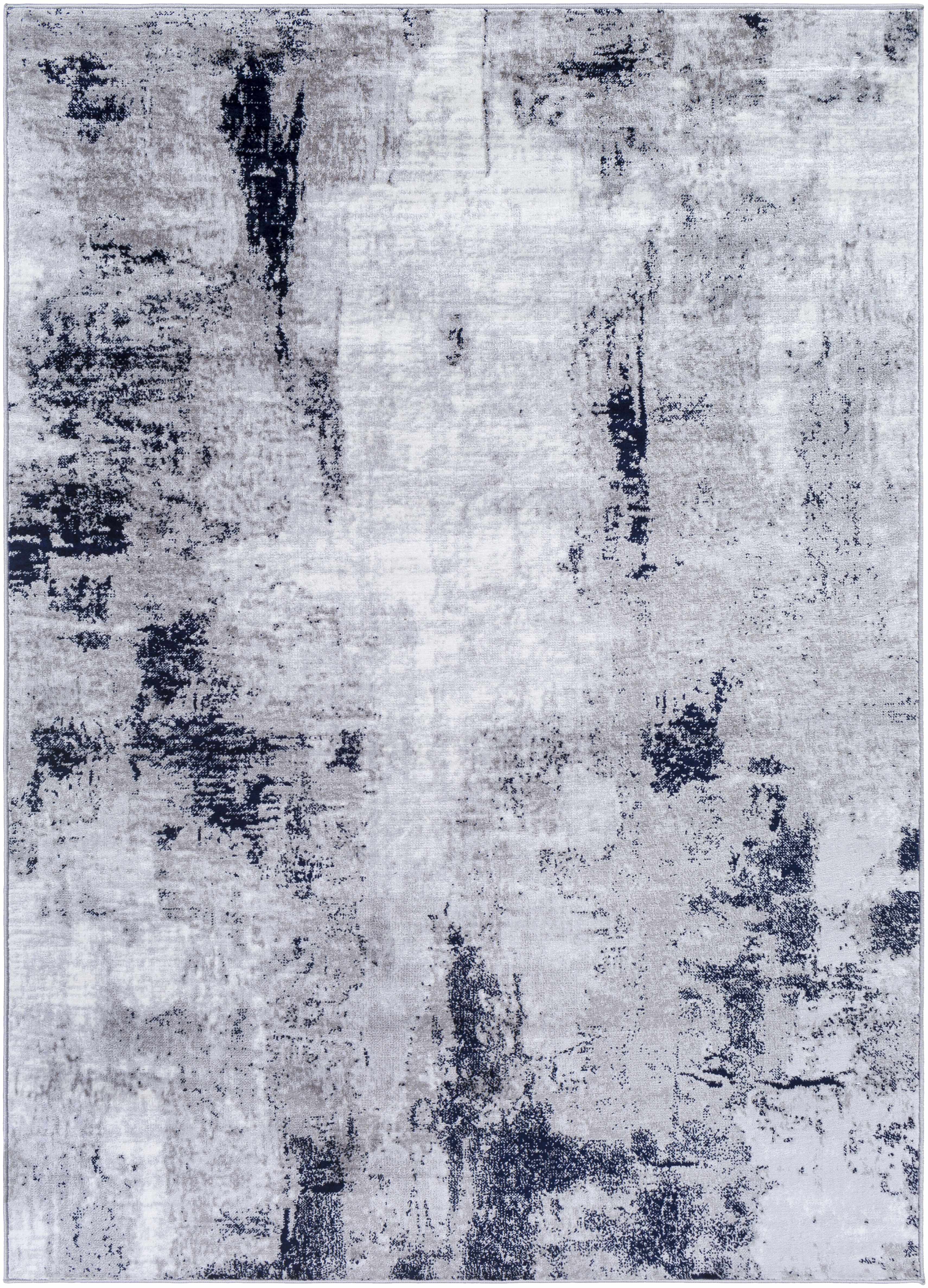 Limao Abstract Denim Area Rug - Clearance
