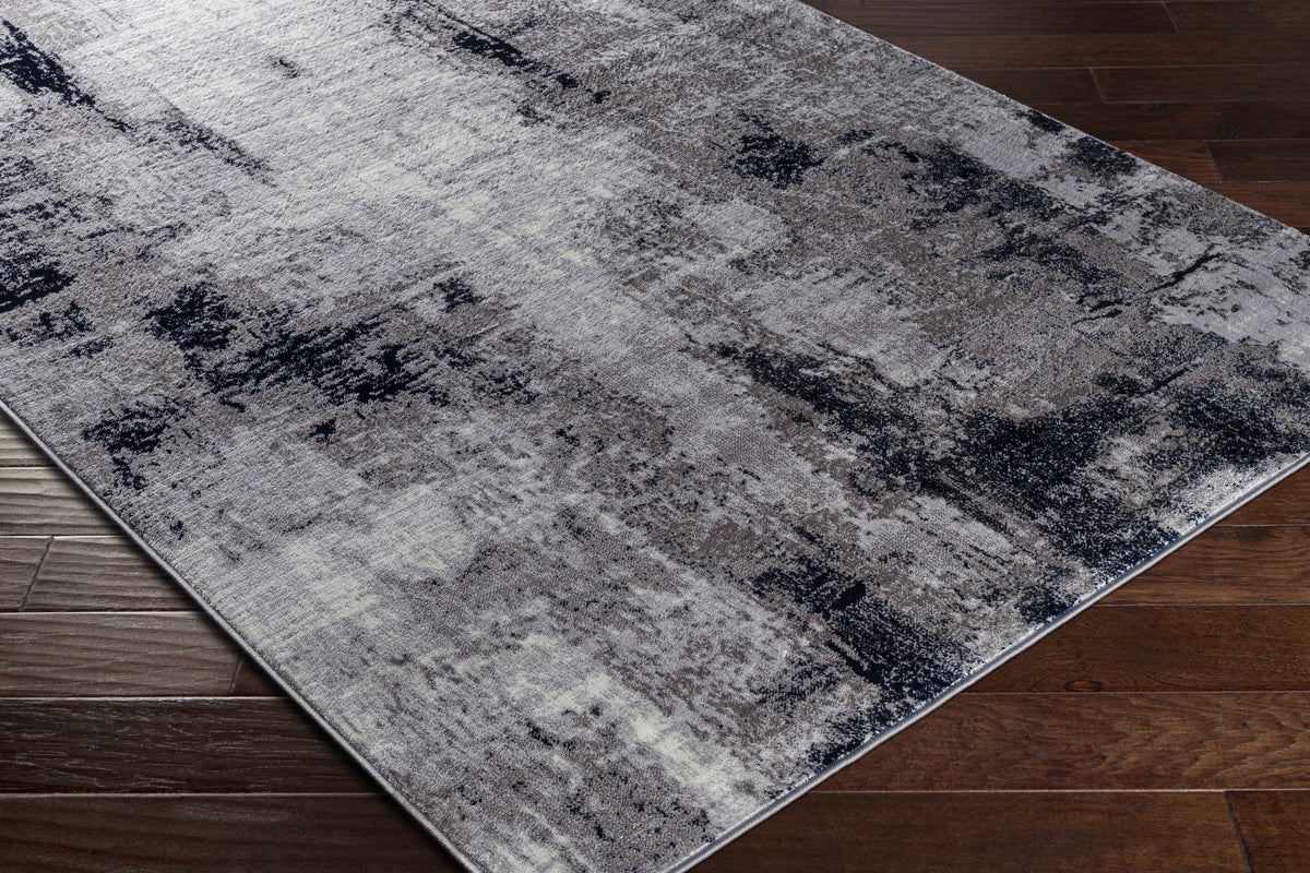 Limao Abstract Denim Area Rug - Clearance