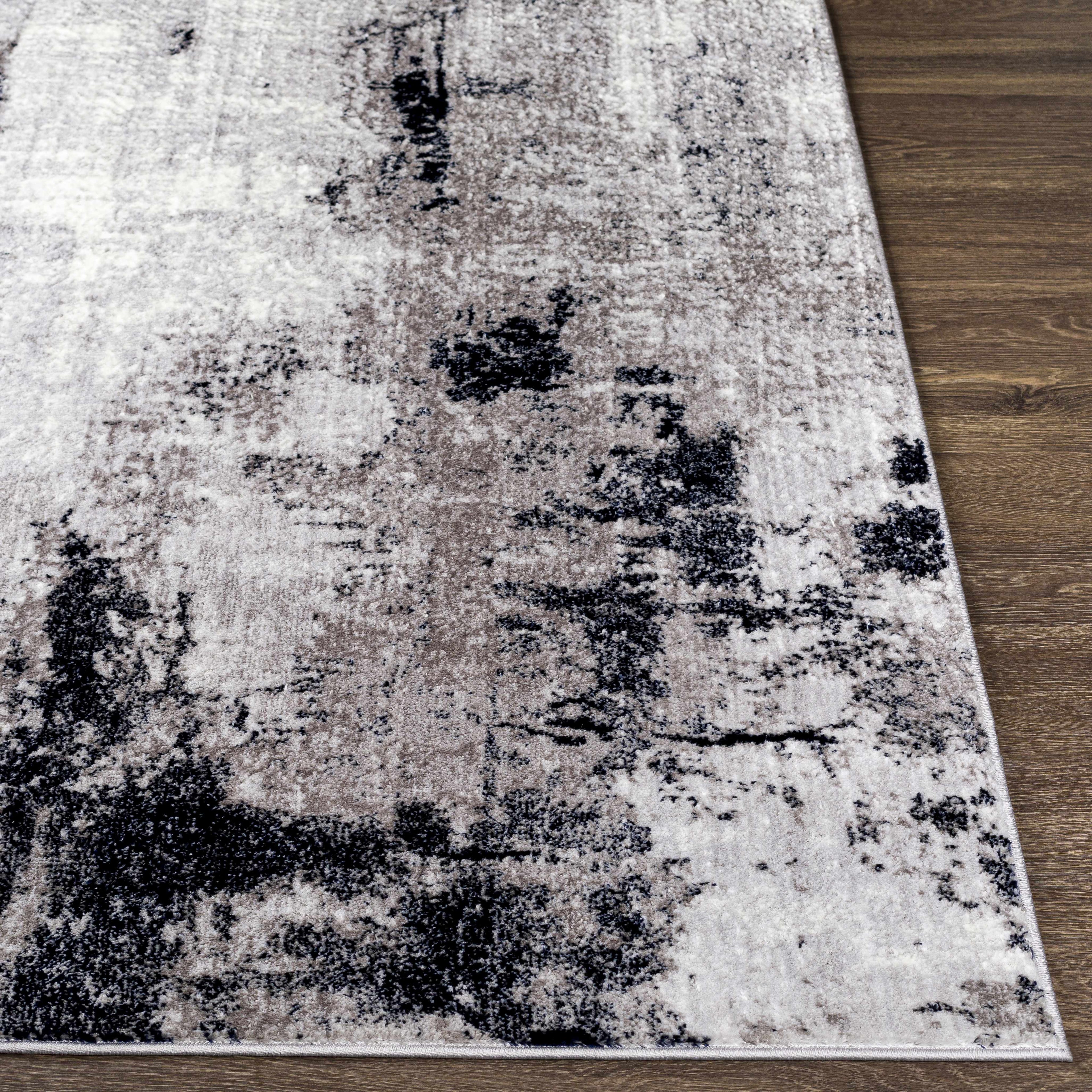 Limao Abstract Denim Area Rug - Clearance