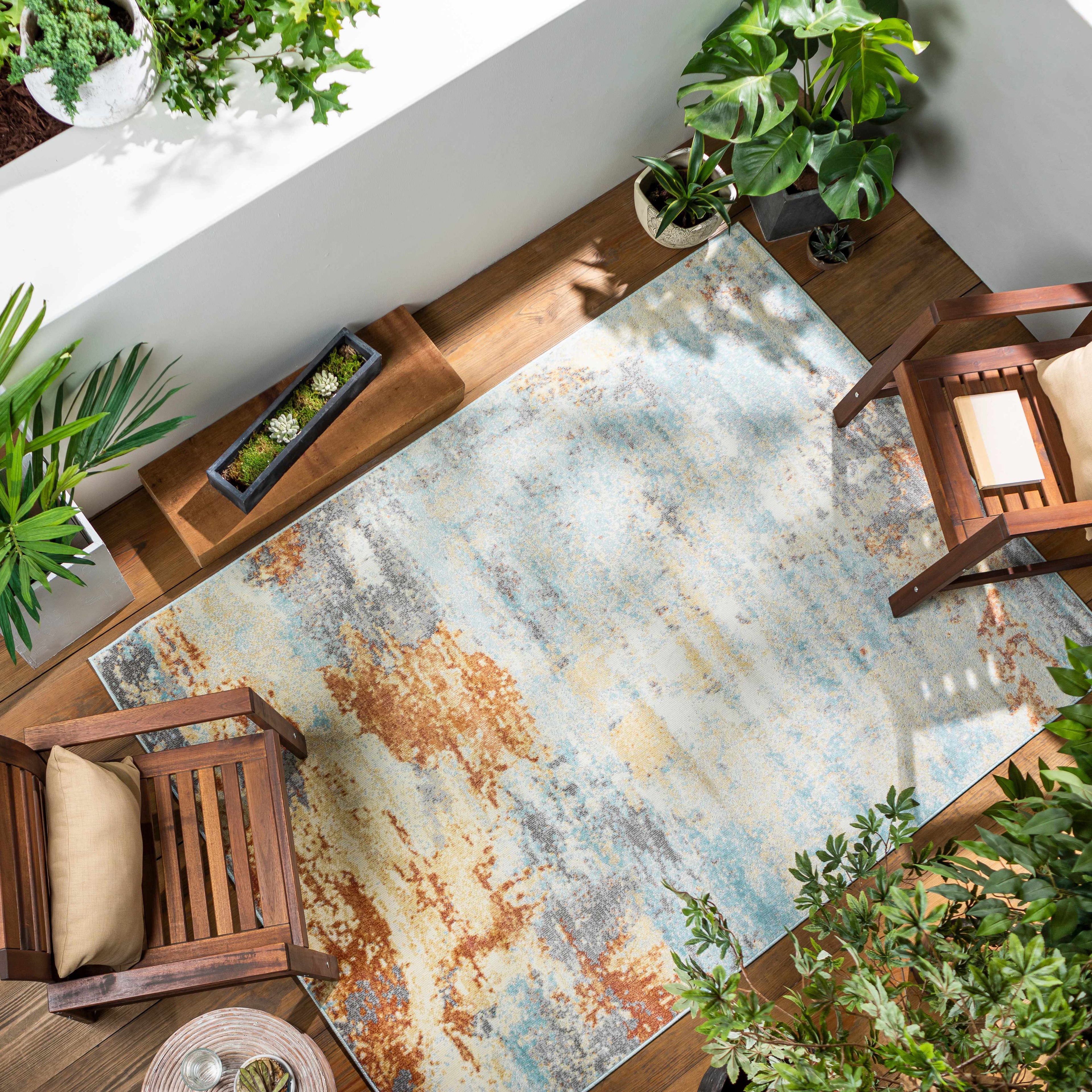 Mecosta Light Outdoor Area Rug - Clearance