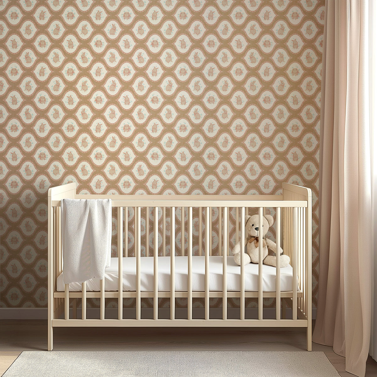 Poppie Wallpaper by Niranjana Mani Design