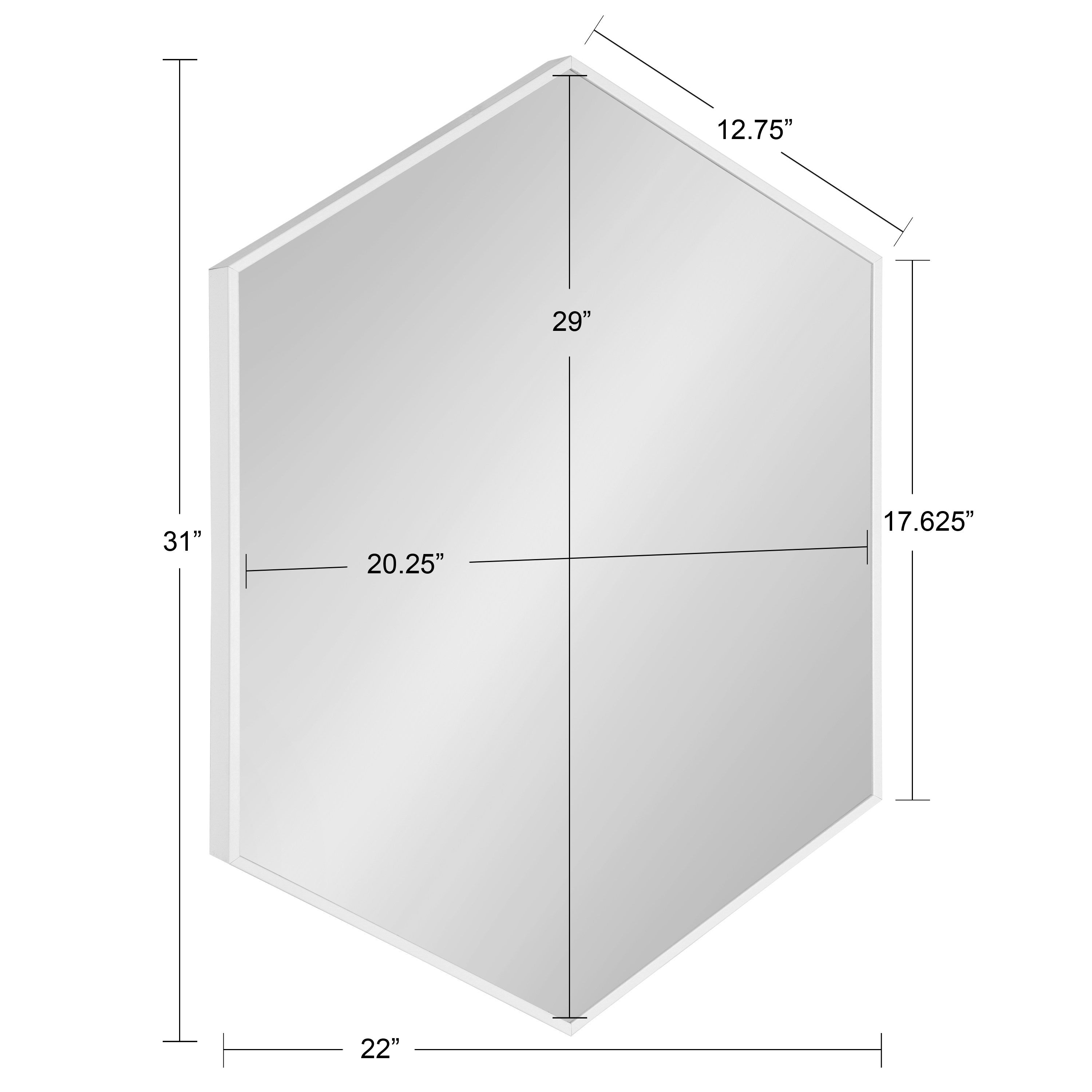 Rhodes Framed Hexagon Wall Mirror