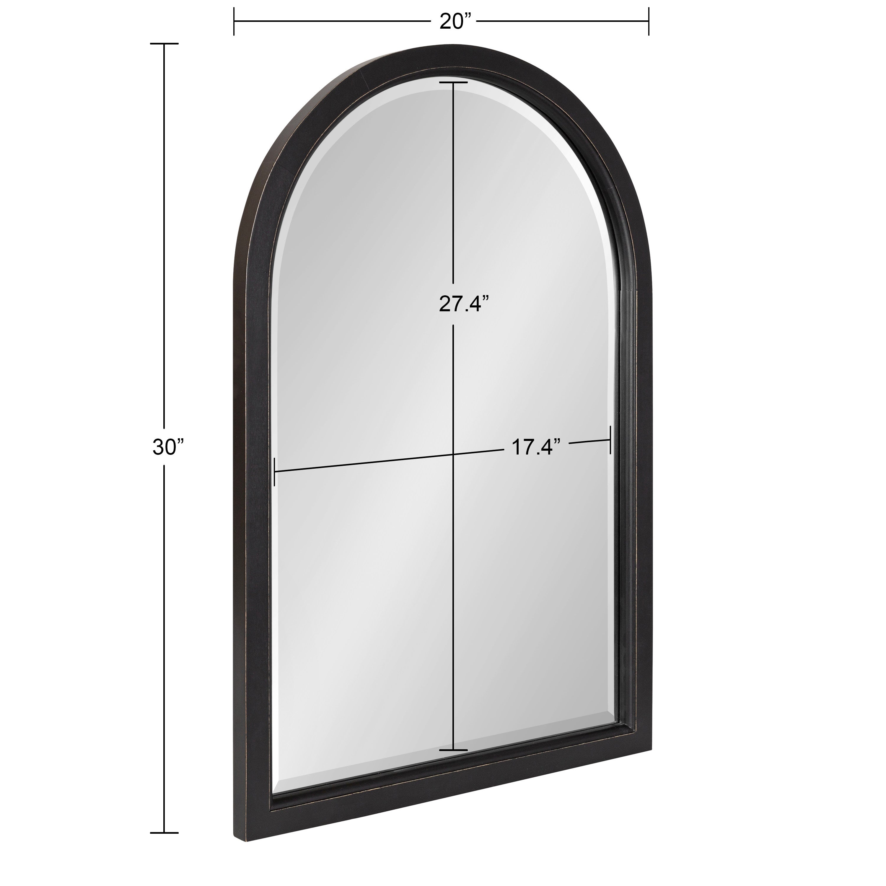 Hogan Wood Framed Arch Mirror