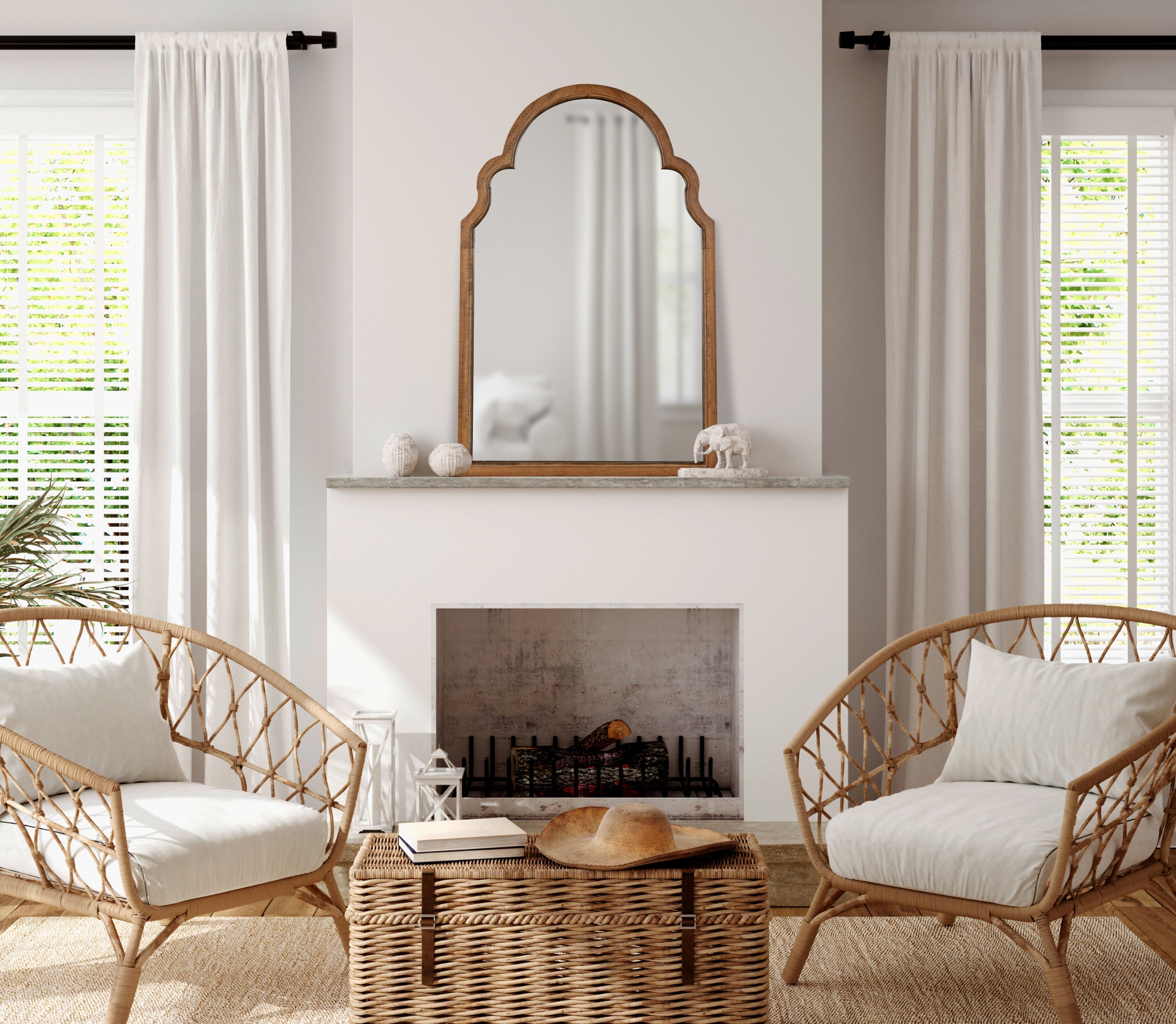 Hogan Arch Framed Mirror