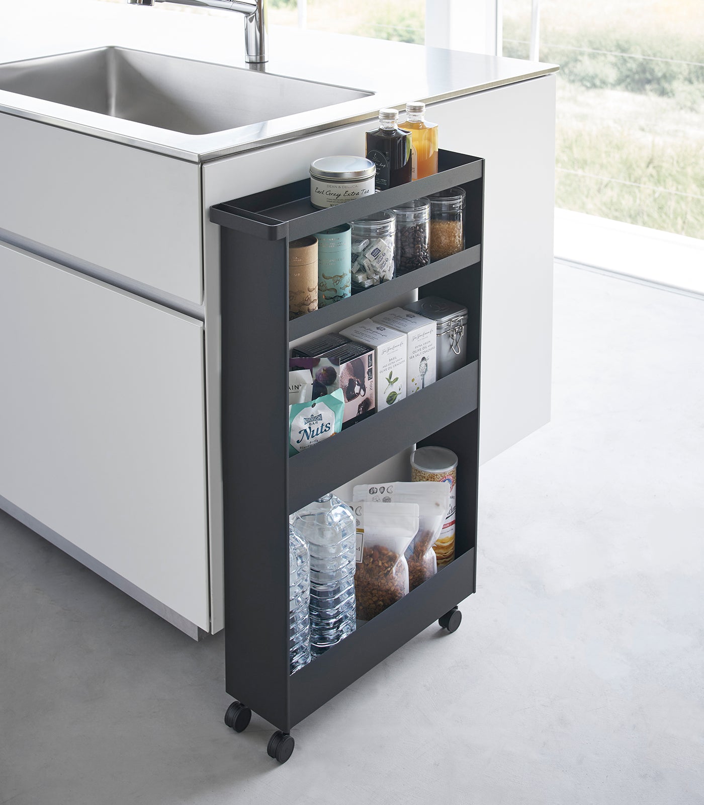 Slim Rolling Wagon (31.7" H) - Steel